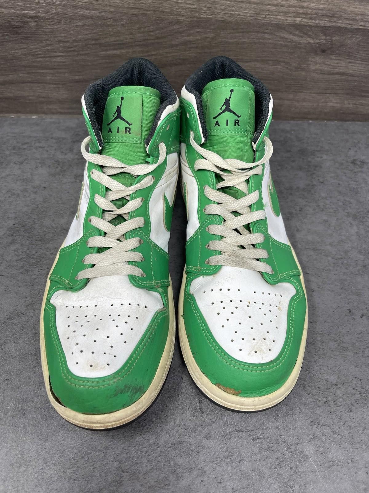 Nike Air Jordan 1 Mid Lucky Green Mens Size 9 Nike Retro Size US 9 / EU 42 - 3 Thumbnail