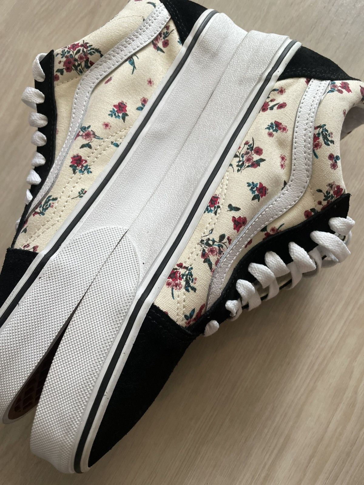 Vans Vans Old Skool "Ditsy Floral Asphaltgold" BlackCream 8M 9.5W Size US 9.5 / IT 39.5 - 4 Thumbnail