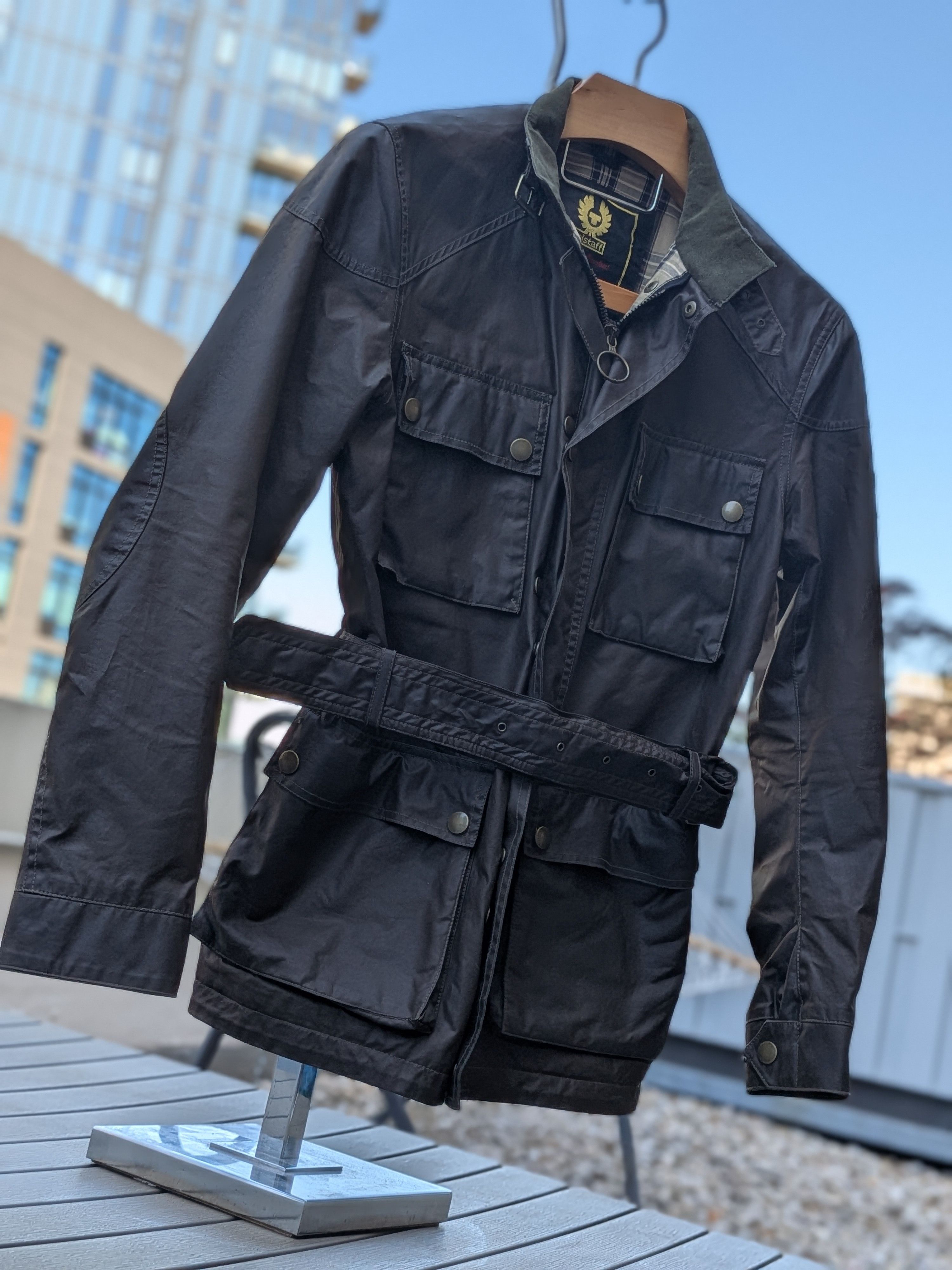 Made in Italy - Belstaff Waxed Cotton Motorcycle Jacket, L