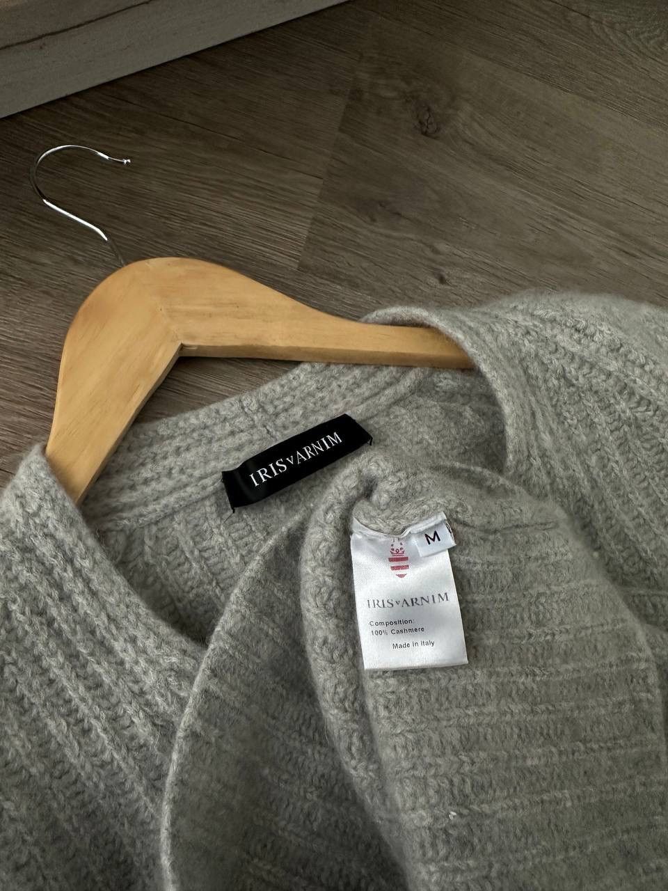 Iris von Arnim × Vintage Vintage Iris Von Arnim Cashmere Gray Knit Sweater Size M / US 6-8 / IT 42-44 - 6 Thumbnail