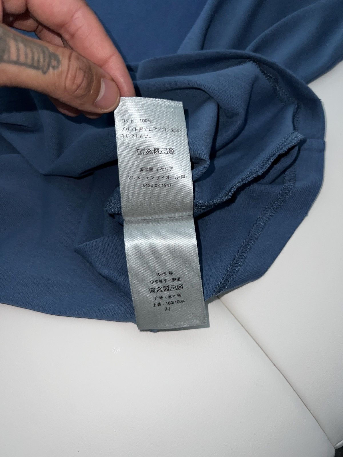 Dior Dior italic logo t shirt Size US XL / EU 56 / 4 - 5 Thumbnail