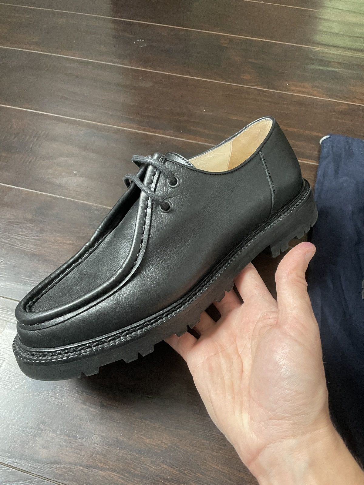 Bode University Shoe Italian Leather Paraboot Moc Toe Derby