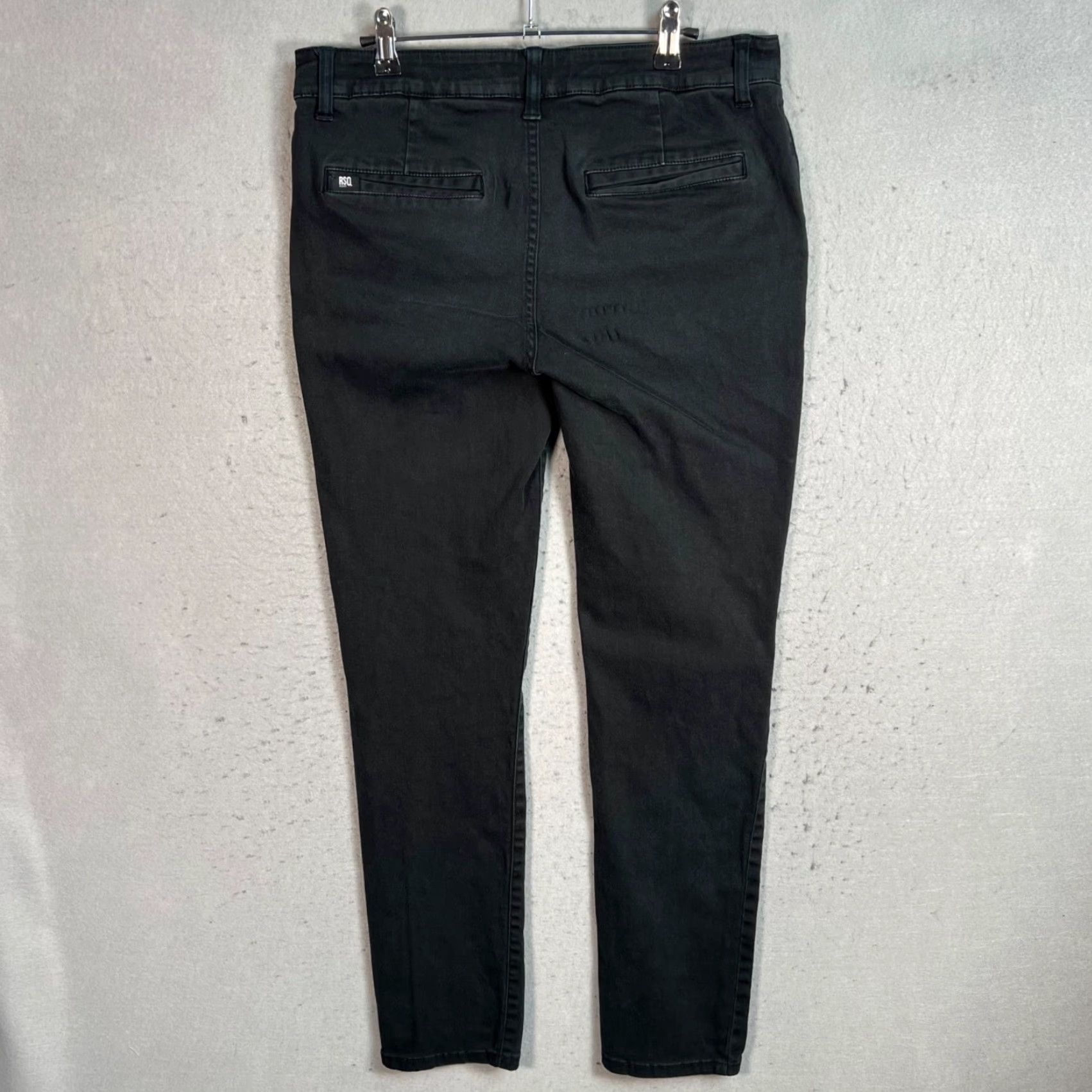 Rsq RSQ Jeans Mens 32 x 32 Skinny Fit Black Chino Pants Cotton Blend Jeans Skinny Fit 32 Black Chino RSQ Mens Pants Size 24" / US 00 / IT 34 - 2 Thumbnail