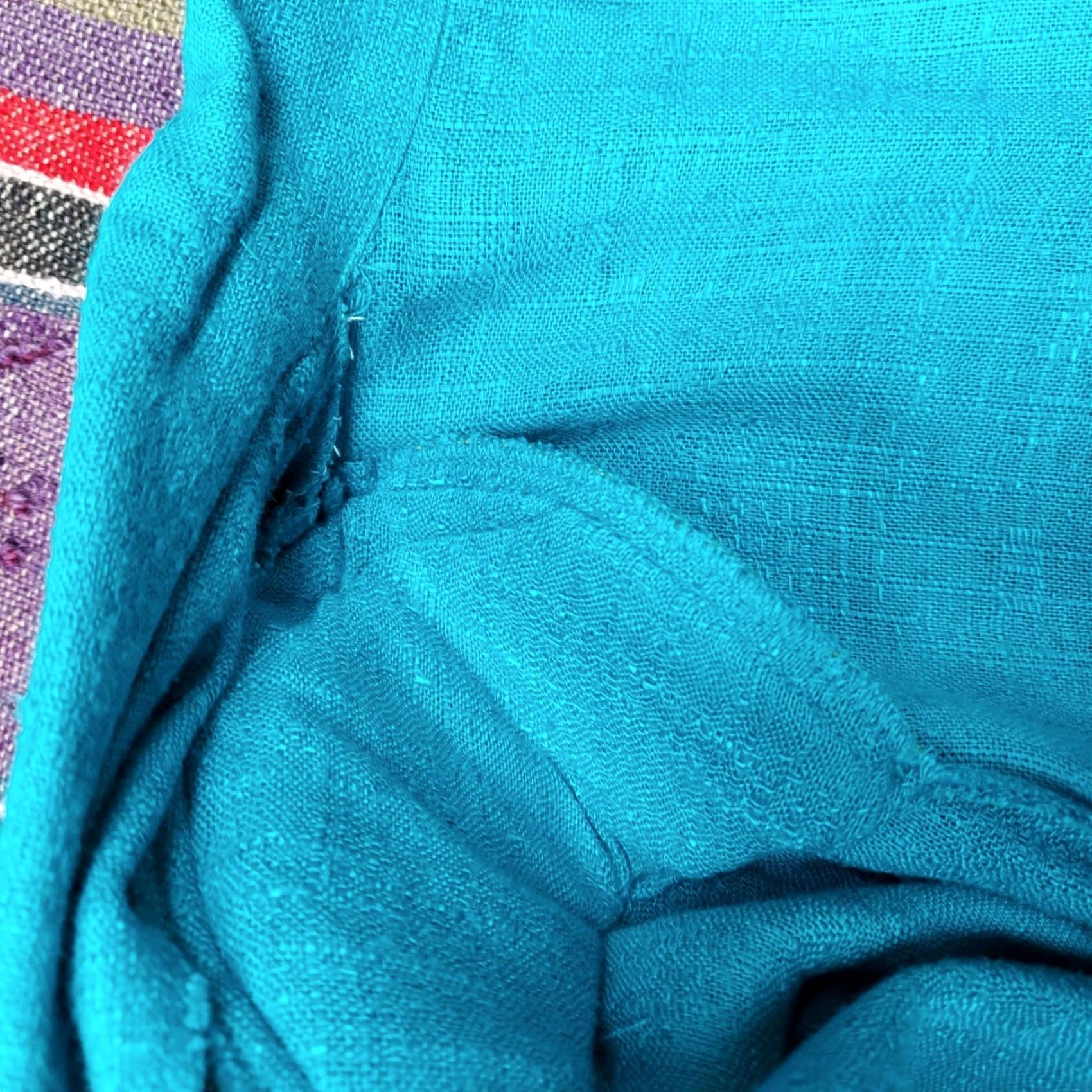 Vintage E California Women 100% Rayon Open Front Blazer Size 7/8 Teal Blue Casual Lightweight Size M / US 6-8 / IT 42-44 - 8 Thumbnail
