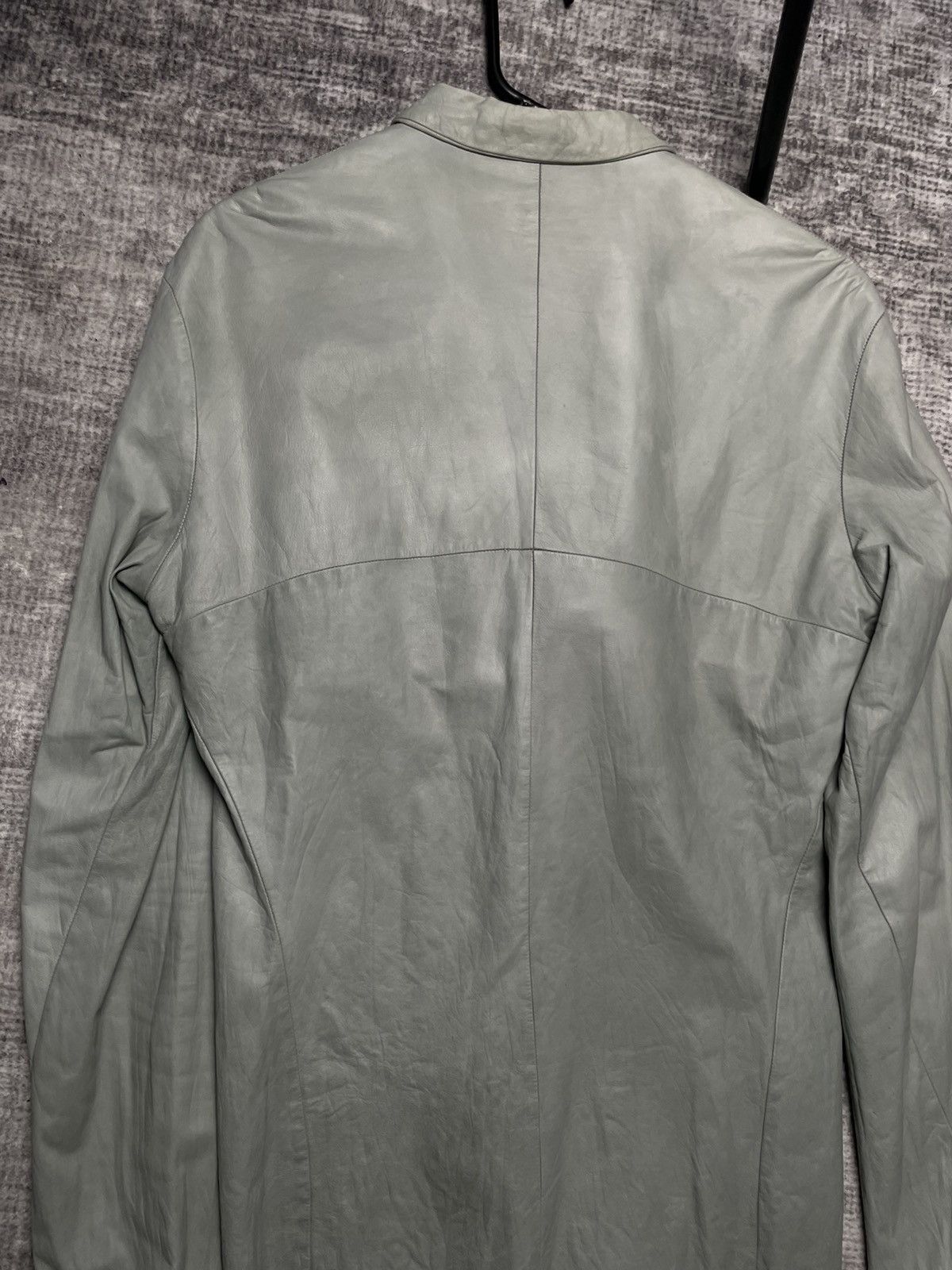 Ma+ M.A.+ Leather Button Shirt Maurizio Amadei Size US M / EU 48-50 / 2 - 10 Thumbnail