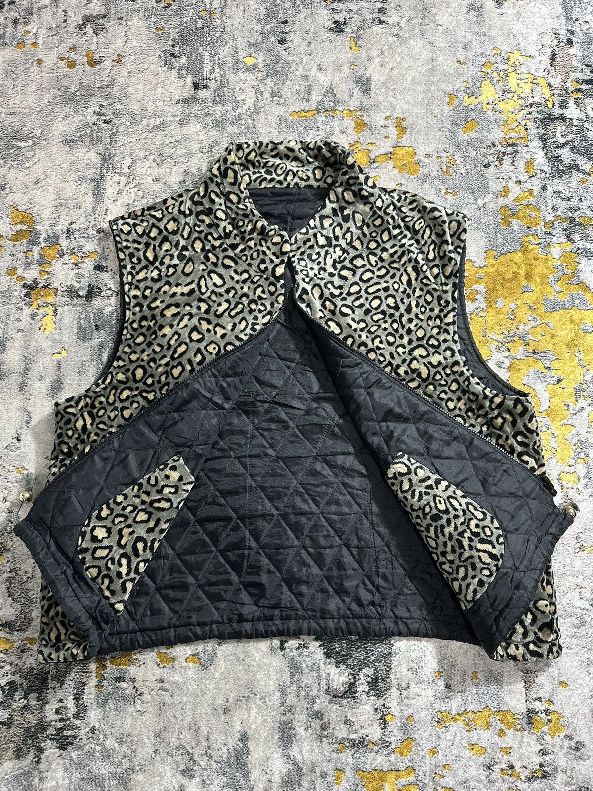 Beauty Beast × Hysteric Glamour × Japanese Brand CRAZY LEOPARD SUEDE VEST JACKET IF SIX WAS NINE LGB STYLE Size US XL / EU 56 / 4 - 7 Thumbnail