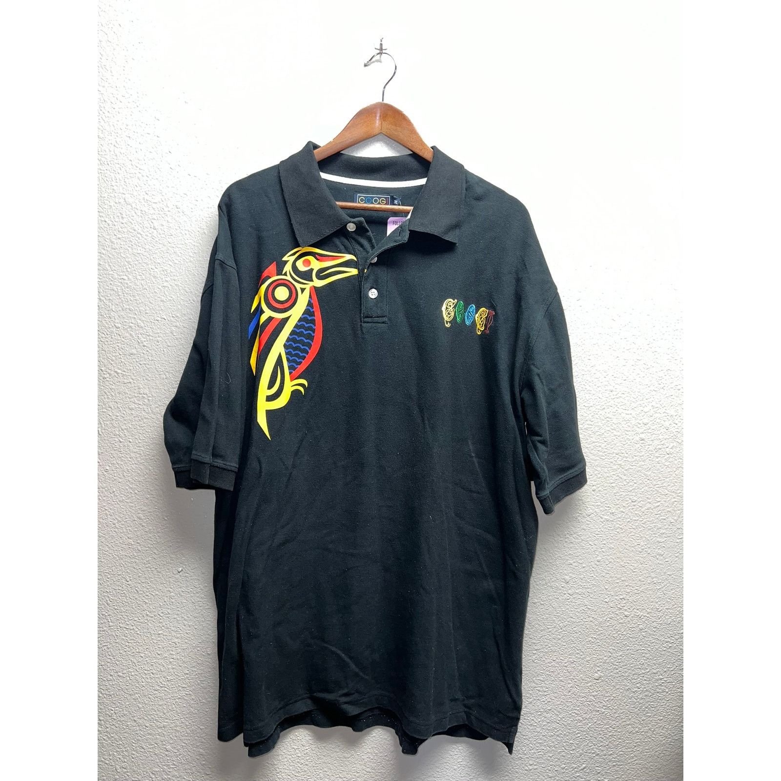 Coogi Y2K Coogi Polo Shirt Multicolor Bird Graphic 2000s 3XL Size US XXL / EU 58 / 5 - 1 Thumbnail