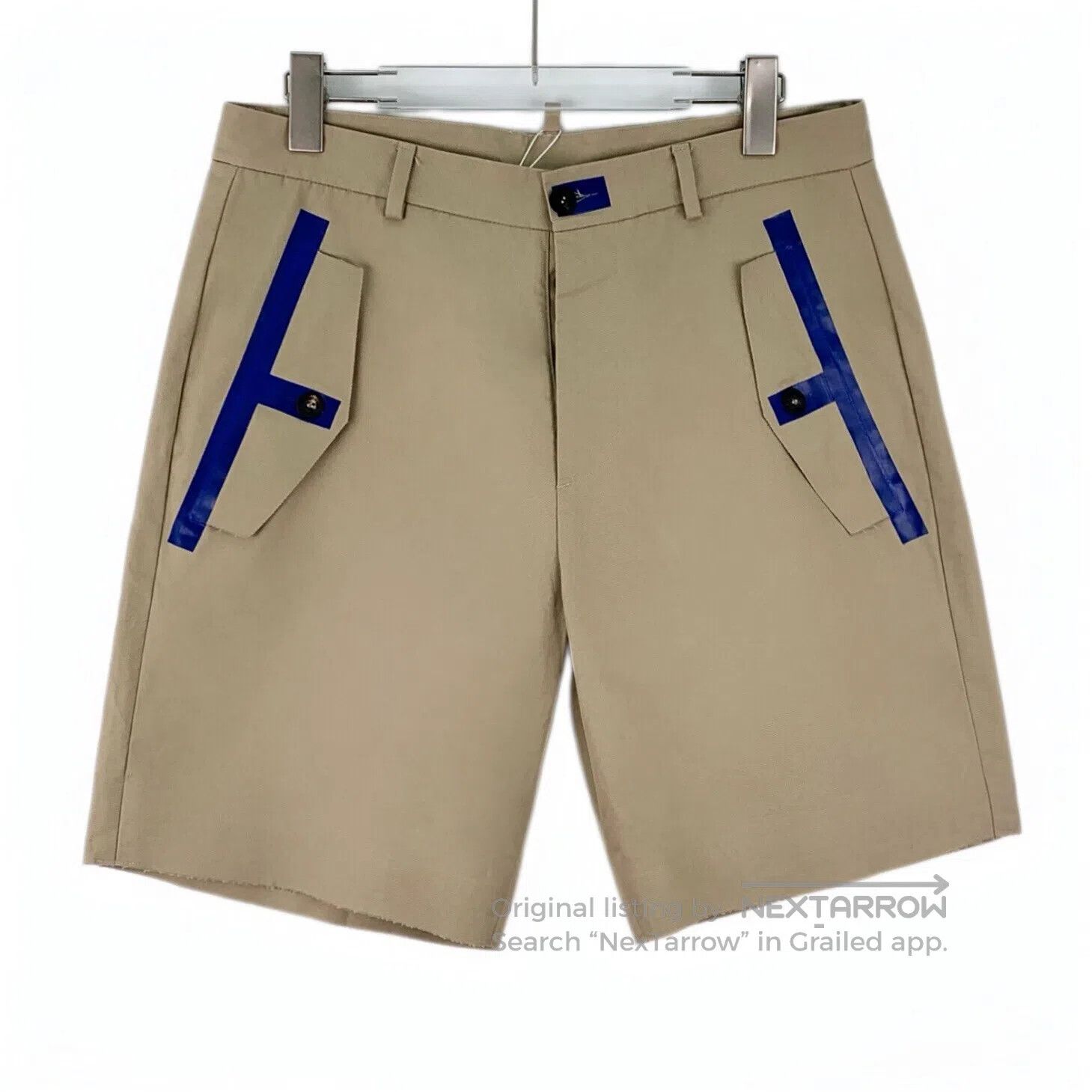 Dsquared2 Dsquared2 size M Khaki Pocket Trim Cotton Casual Shorts| Size US 32 / EU 48 - 1 Thumbnail
