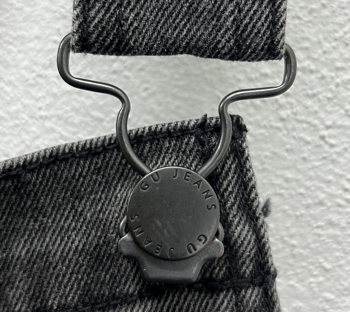 GU × Vintage GU Black Denim Overalls Size US 34 / EU 50 - 5 Thumbnail