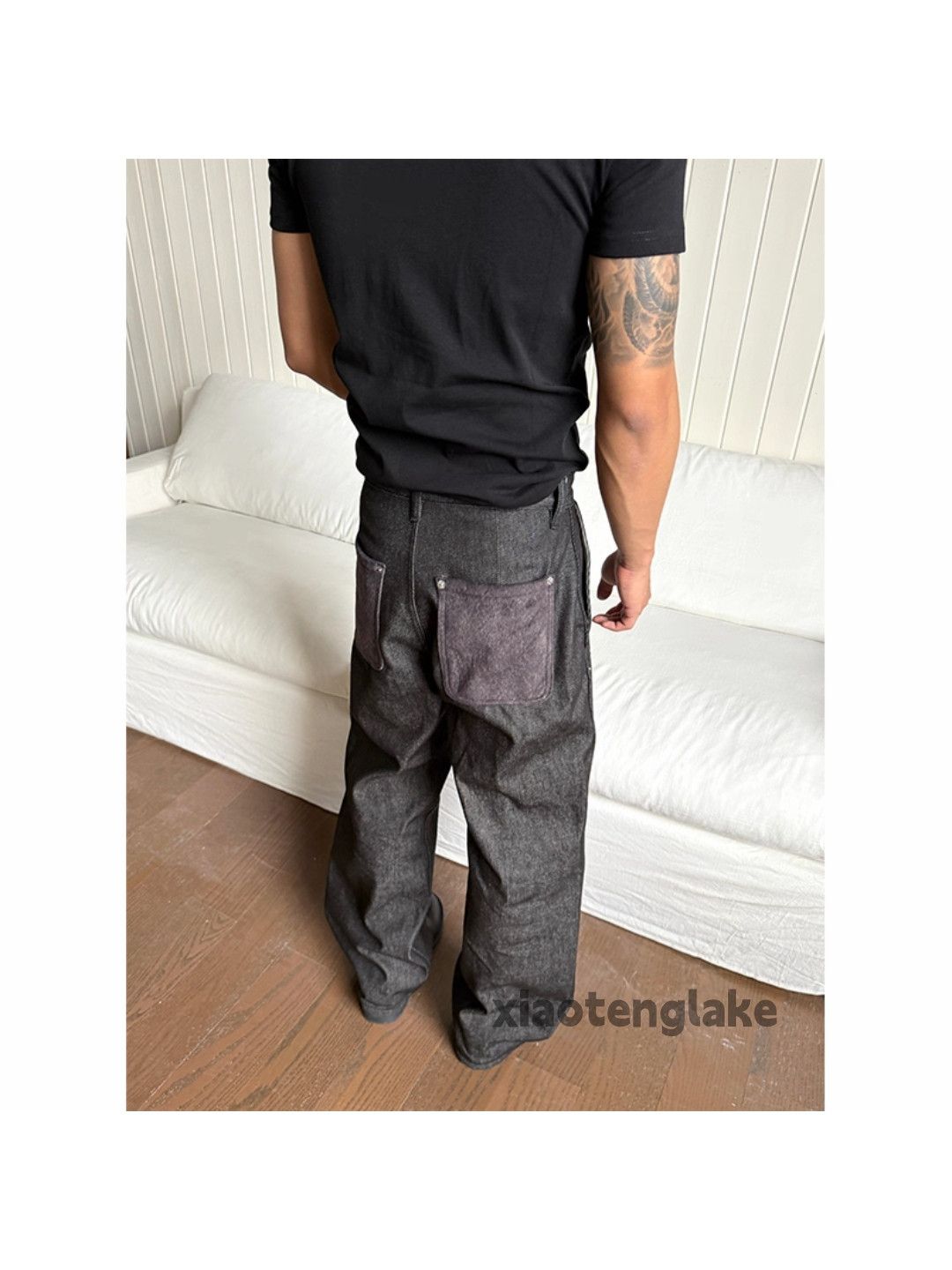 Jean xtl utility loose baggy hiphop yuppie carpenter jeans Size US 28 / EU 44 - 2 Thumbnail