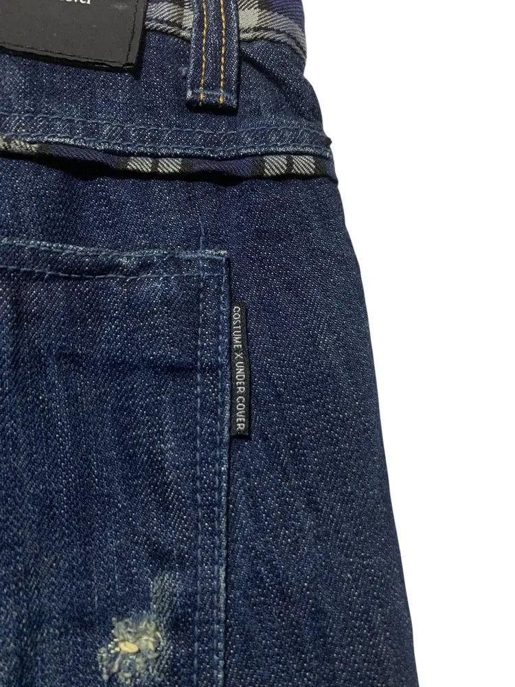 Undercover Costume x Undercover distressed check waist jeans Size US 31 - 10 Thumbnail