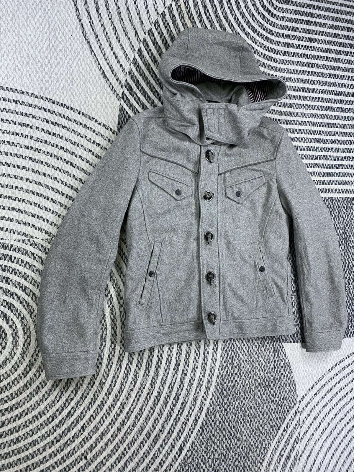 HIDEAWAYS Vintage HIDEAWAYS Hooded Peacoat Heavy Jacket Size US M / EU 48-50 / 2 - 3 Thumbnail
