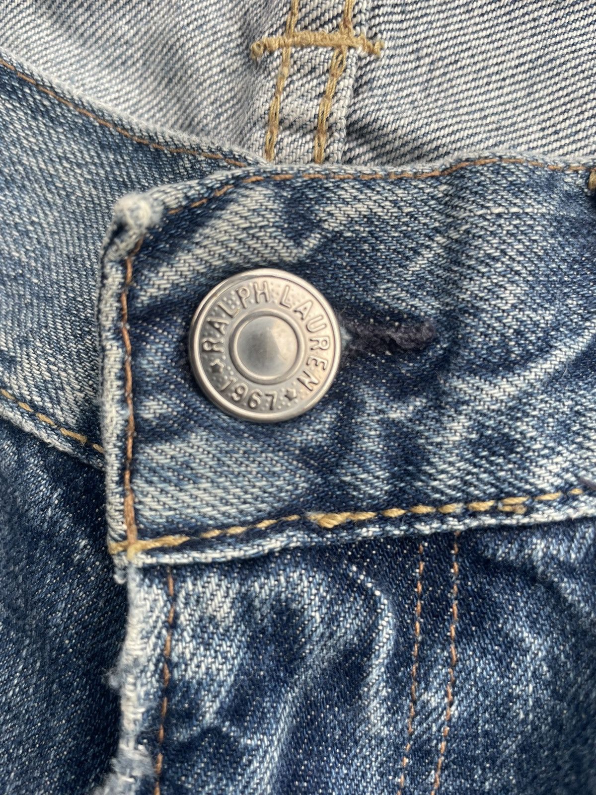 Ralph Lauren Ralph Lauren Slim Straight Distresed Denim Size US 33 - 20 Thumbnail