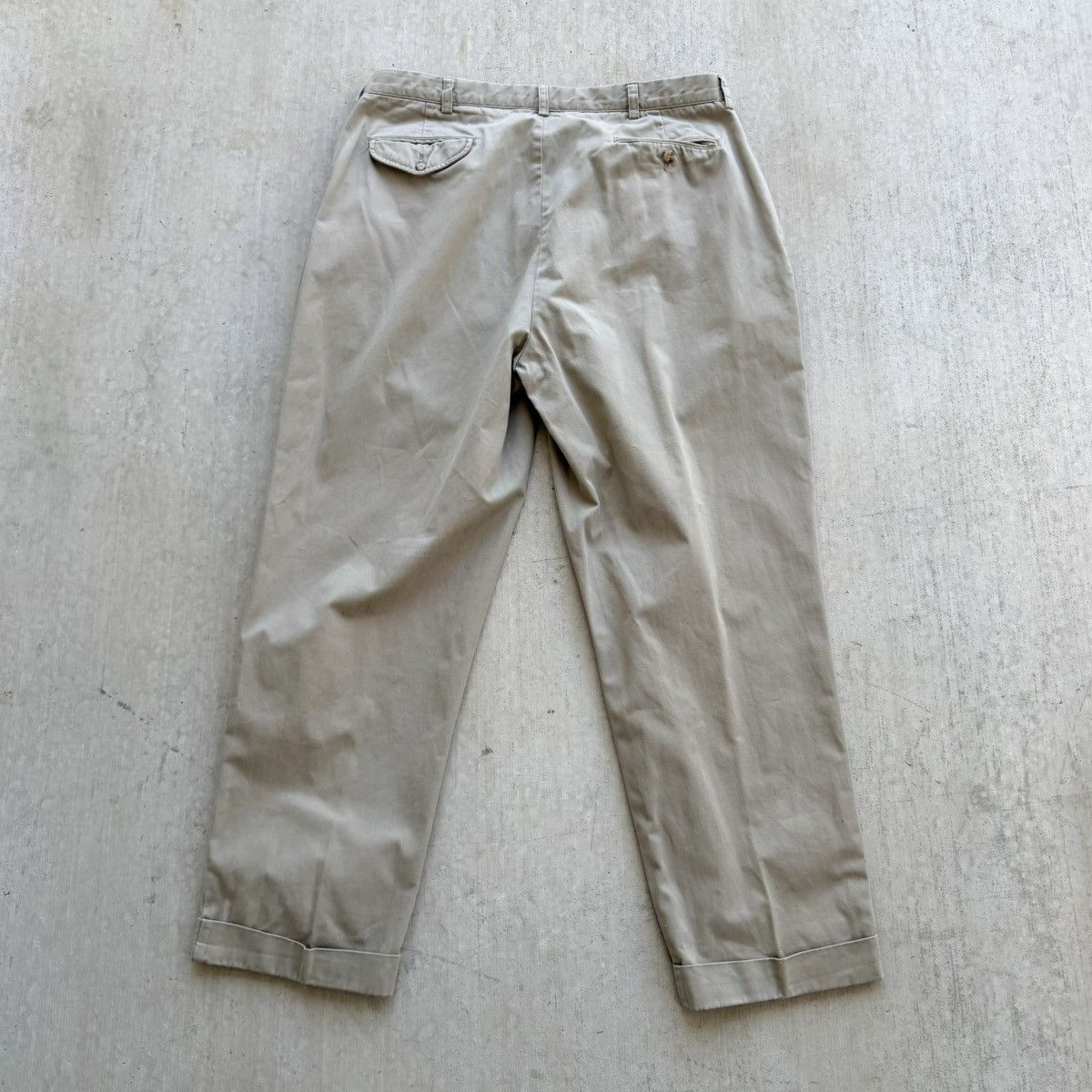 Polo Ralph Lauren Vintage Polo Ralph Lauren Hammond Chino Pants Pleated 36x30 Size US 36 / EU 52 - 5 Thumbnail