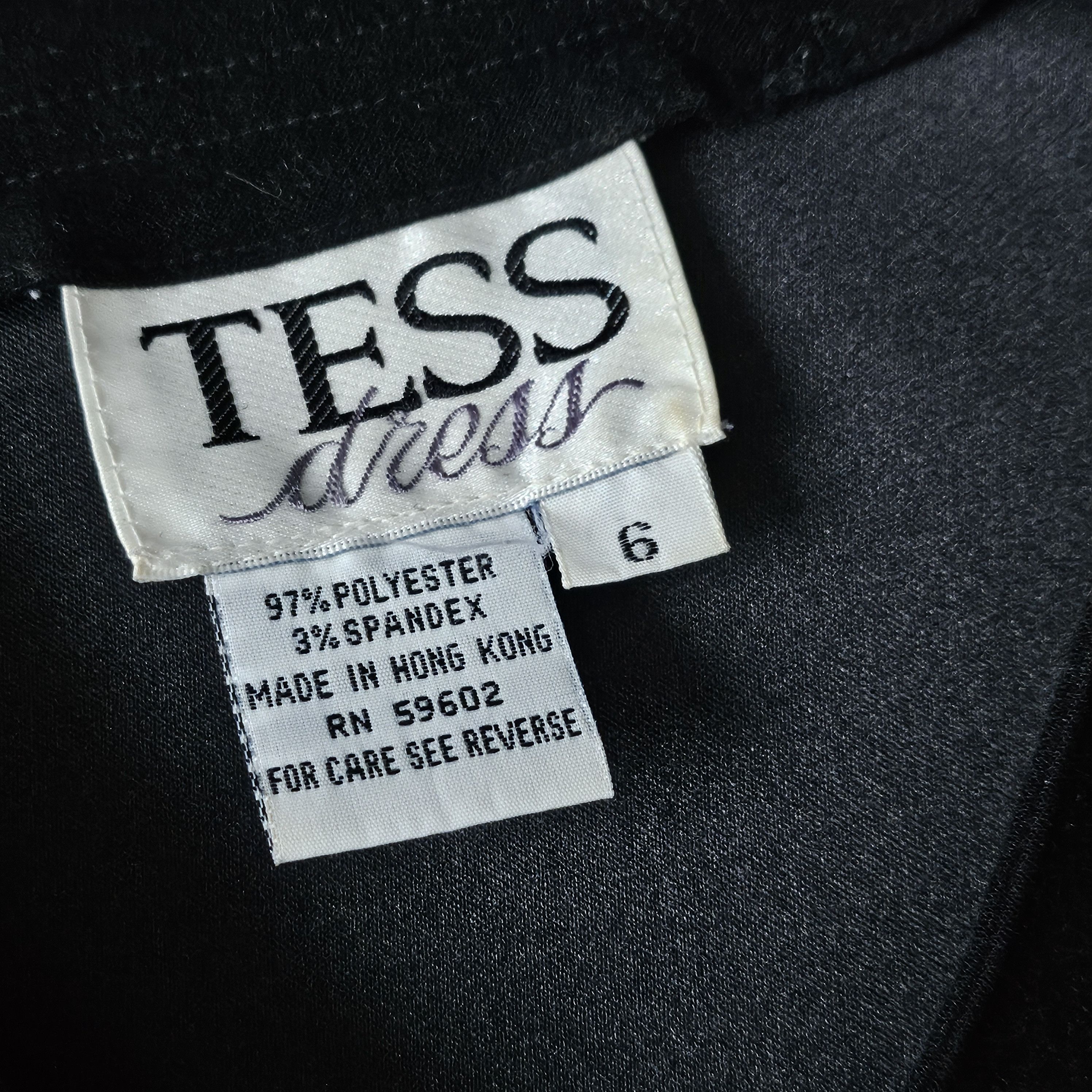 Vintage Vintage Tess Dress Womens 6 Black Button Up Down Size S / US 4 / IT 40 - 5 Thumbnail