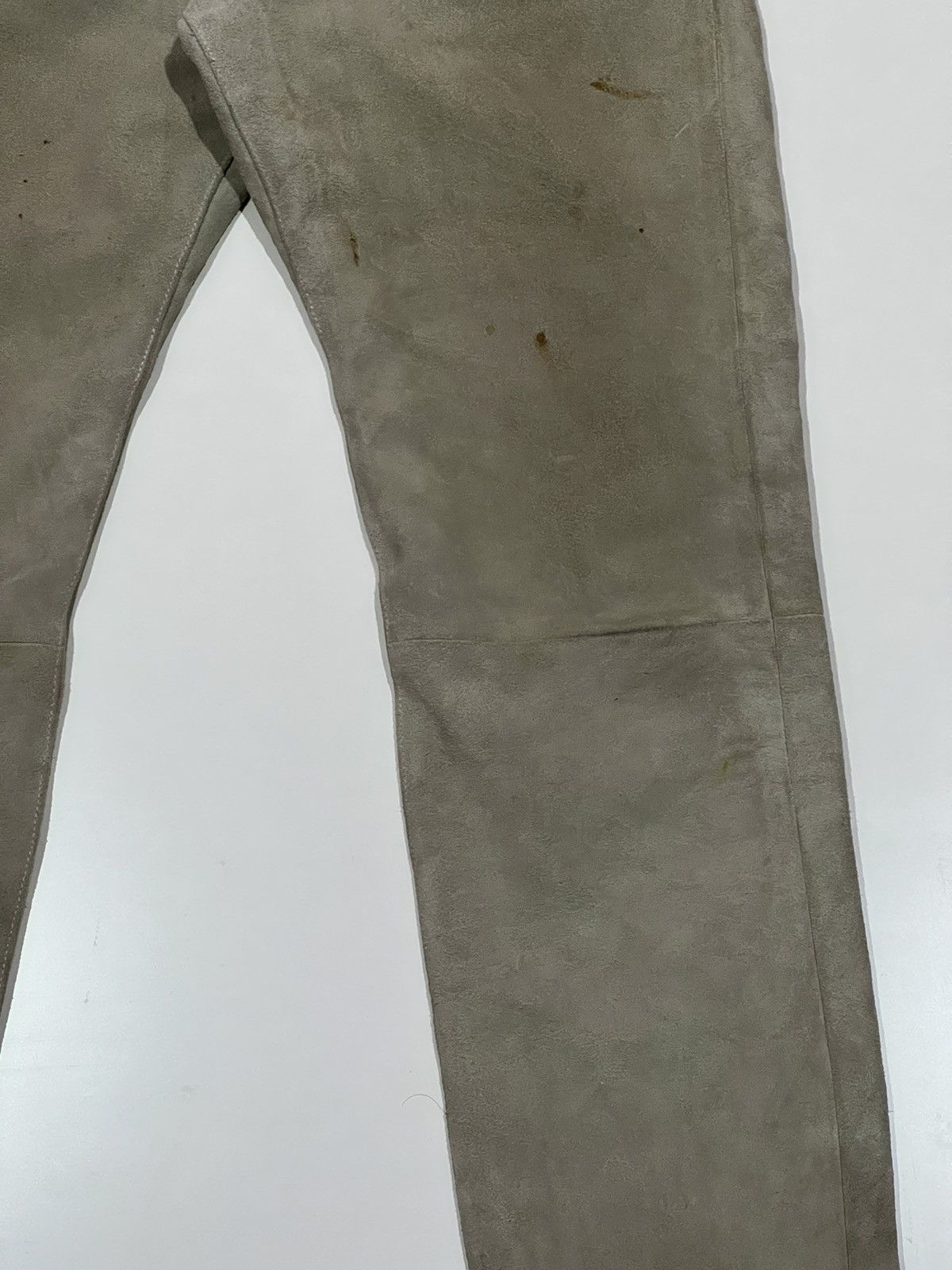 GOODENOUGH 🔥 Good Enough Hiroshi Fujiwara suede Leather GDEH pants Size US 32 / EU 48 - 3 Thumbnail