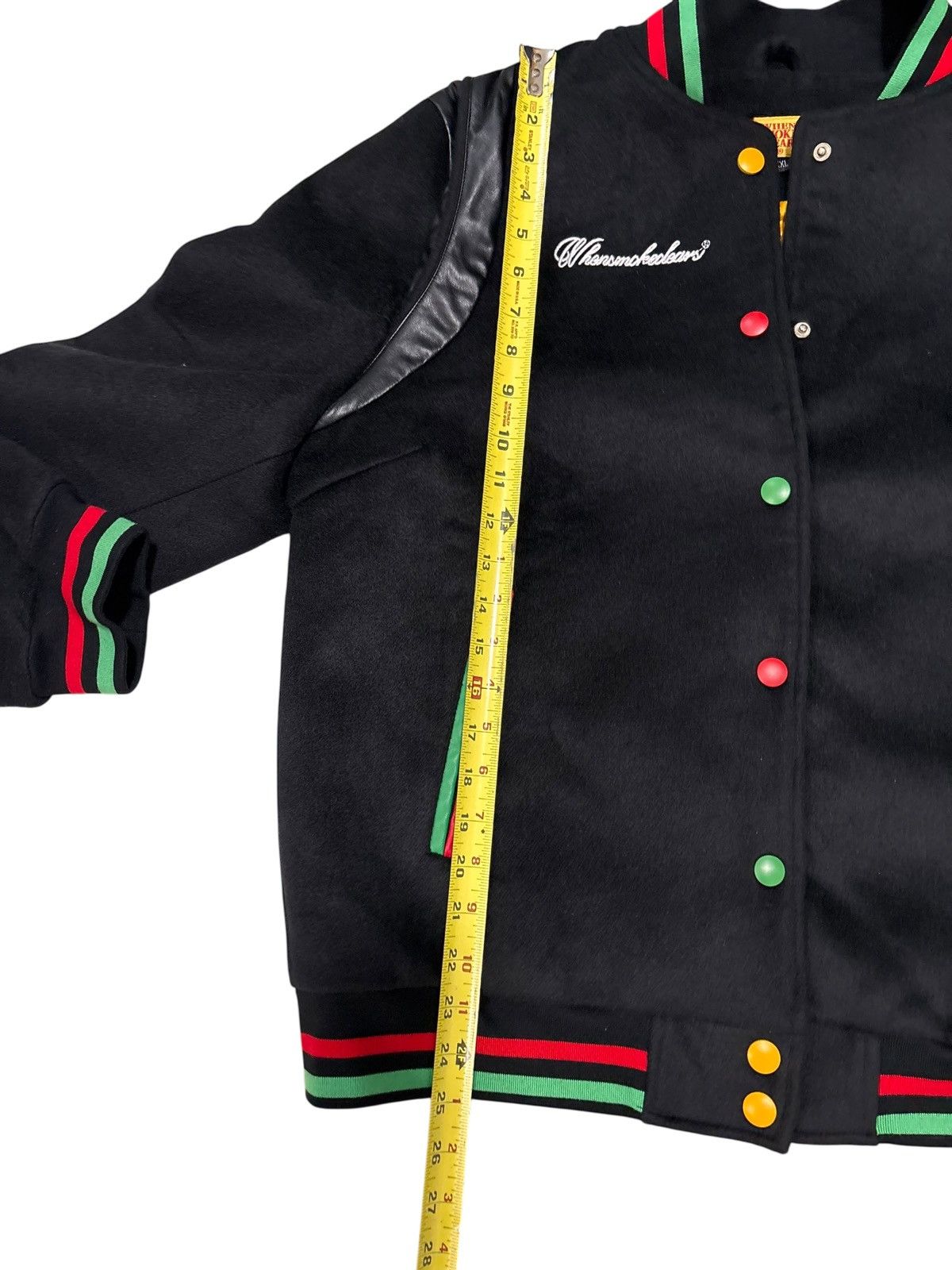 Whensmokeclears When Smoke Clears RGB Varsity Wool Bomber Jacket RARE Size US XXL / EU 58 / 5 - 12 Thumbnail