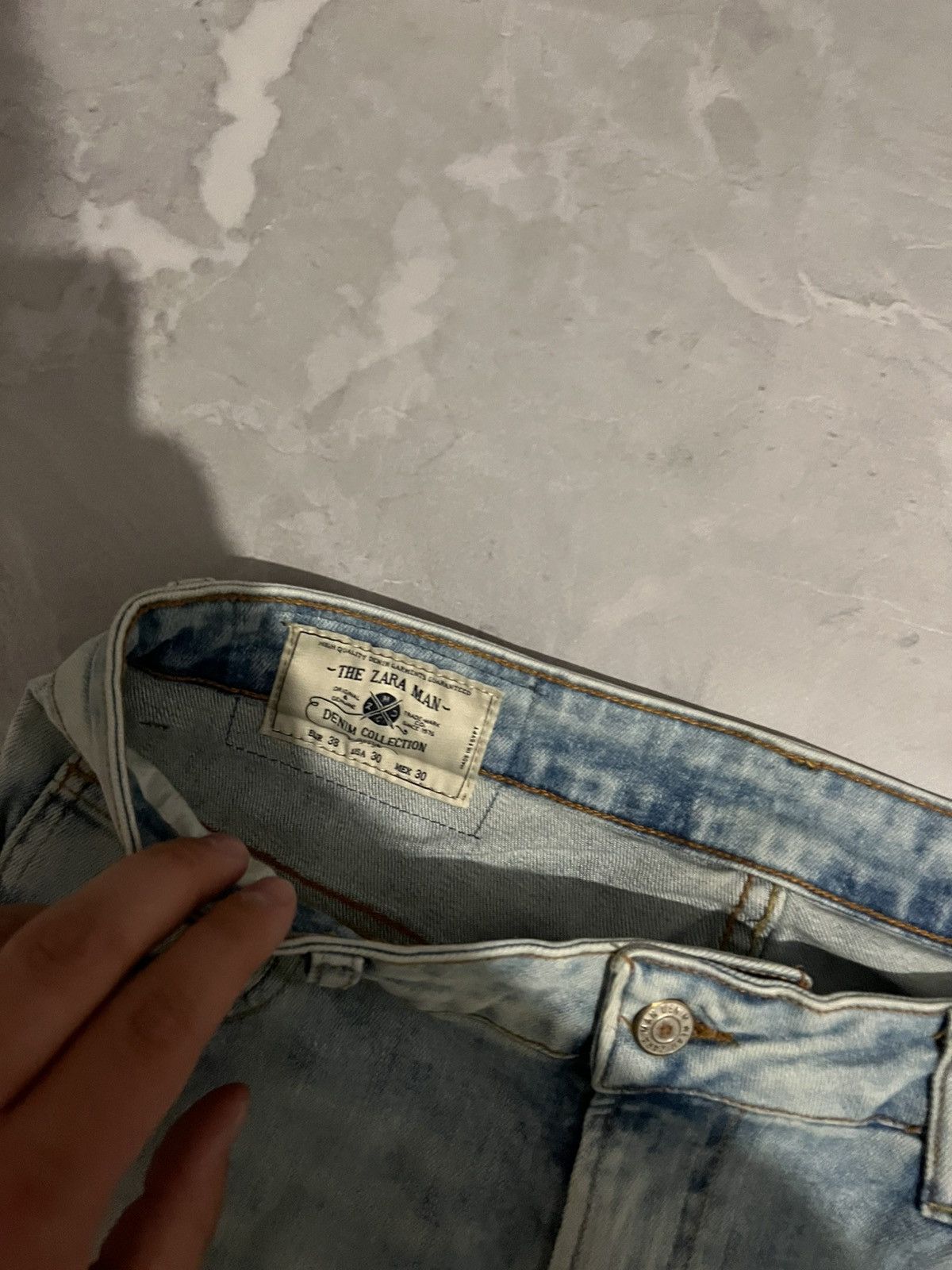 Vintage Vintage Skinny Light Blue Fresh / Balenciaga Style Y2K Size US 30 / EU 46 - 6 Thumbnail