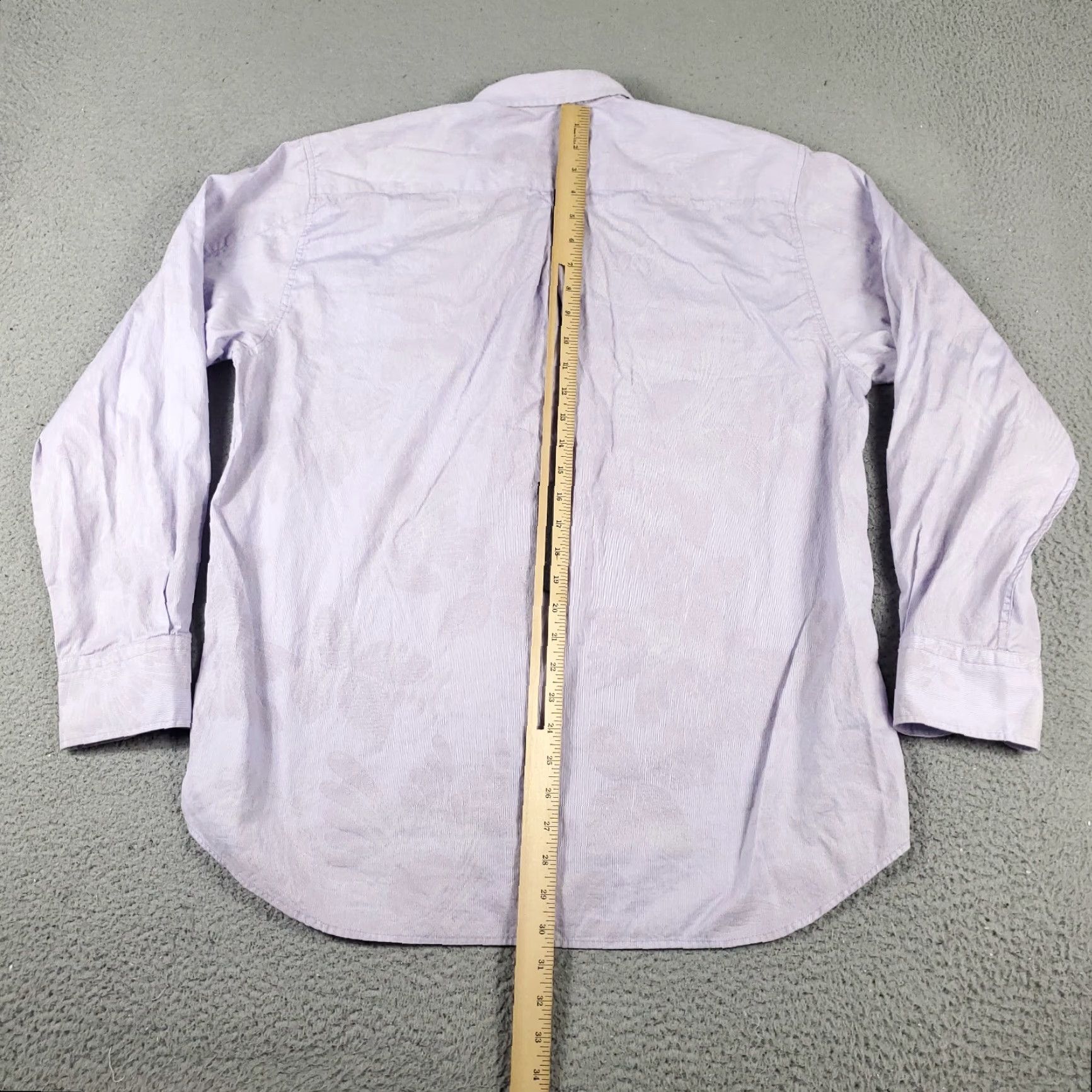 Tommy Bahama VINTAGE Tommy Bahama Men's Shirt Large Purple Casual Button-Up Long Sleeve Cotton Size US L / EU 52-54 / 3 - 3 Thumbnail