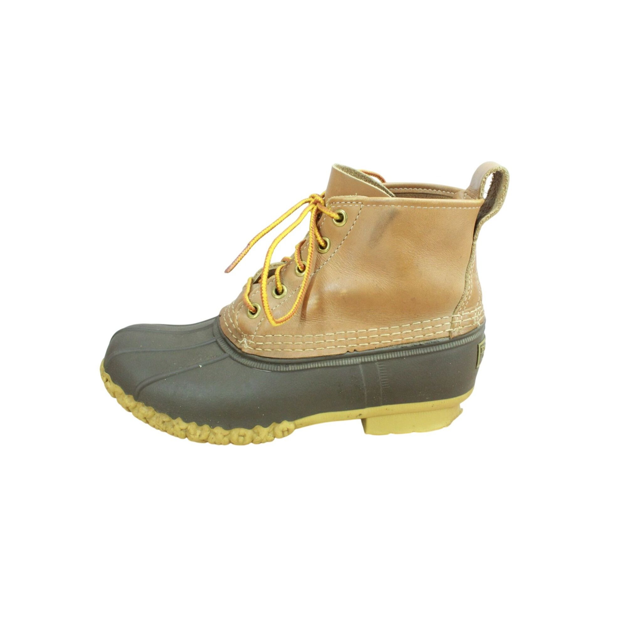 L.L. Bean × Leather LL Bean Leather Unlined Ankle Duck Boots Size 7 M Size US 7 / IT 37 - 1 Thumbnail