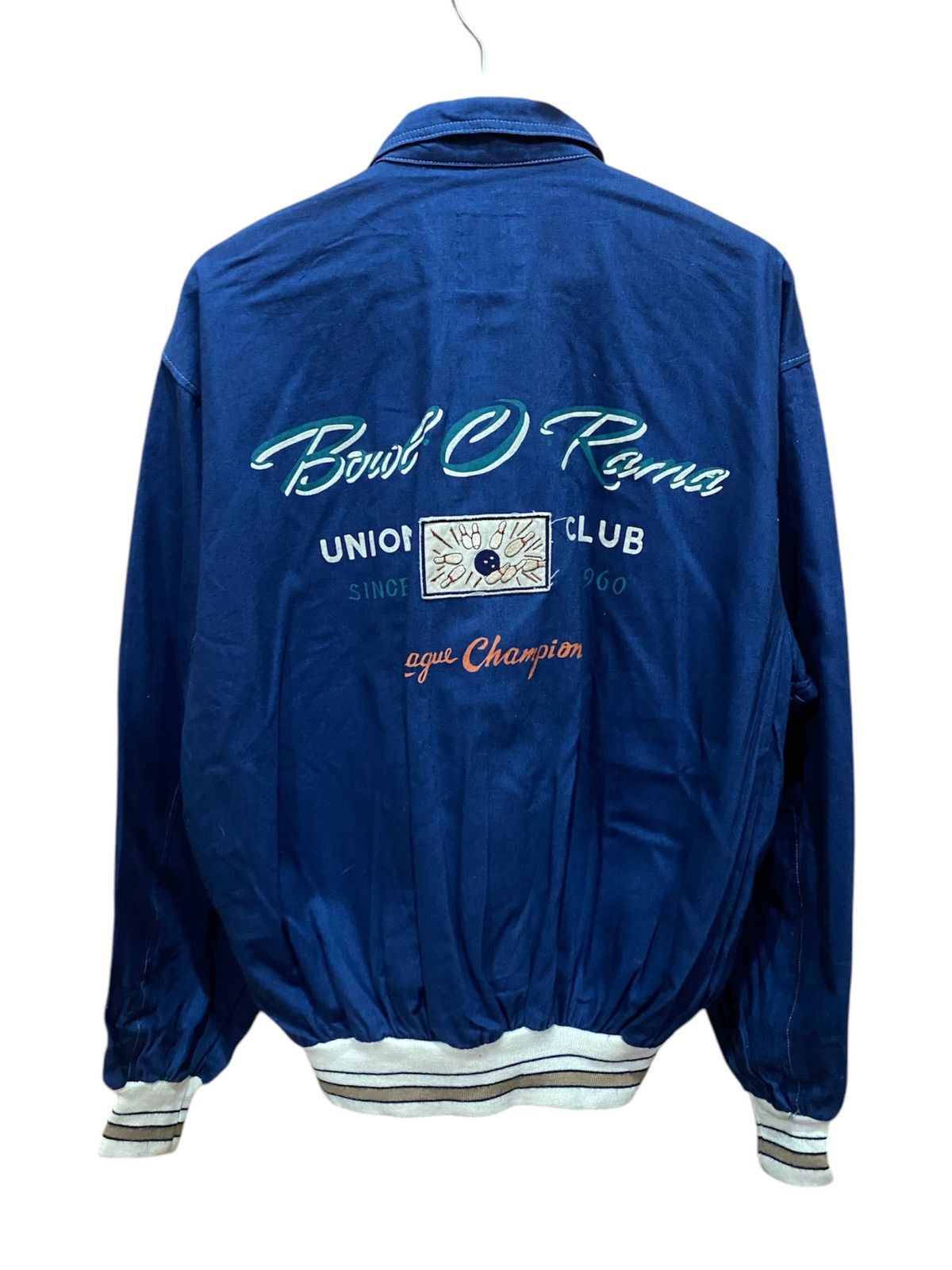 UNIONBAY VINTAGE 90S UNION BAY INDIGO VARSITY JACKET Size US L / EU 52-54 / 3 - 1 Thumbnail