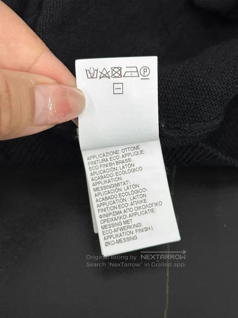 Brunello Cucinelli Brunello Cucinelli Black Pocket Beaded V-Neck Knit Top Lon Size S / US 4 / IT 40 - 6 Thumbnail