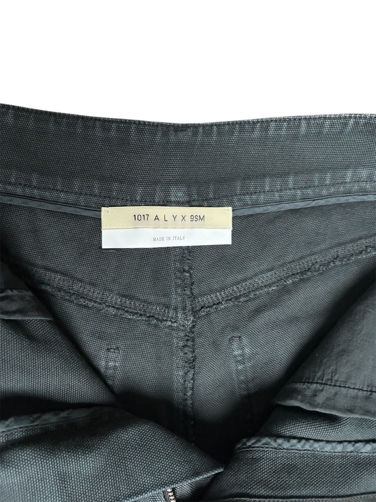1017 ALYX 9SM × Alyx × MMW ALYX Skater Cargo Canvas Wide-Leg Pants in Washed Black Size US 30 / EU 46 - 10 Thumbnail