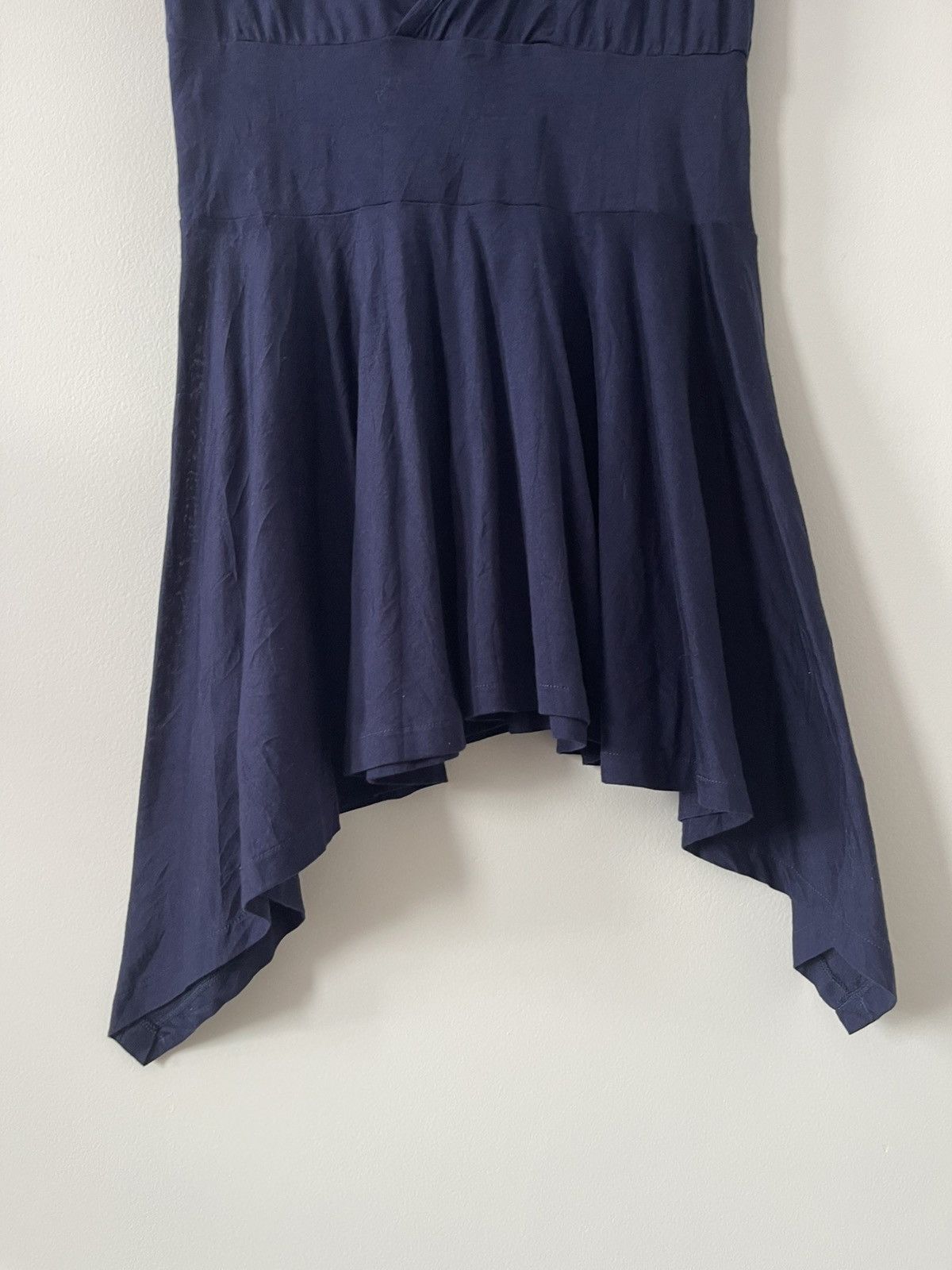 Limi Feu Rare Vintage LIMI FEU Yohji Yamamoto Navy Blue Mini Dress Size S / US 4 / IT 40 - 2 Thumbnail