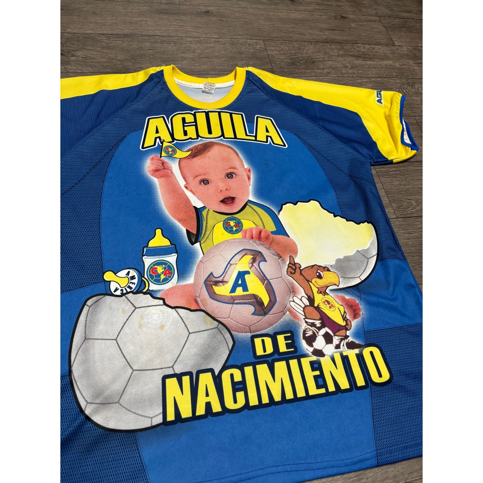 Chelsea Soccer × Vintage Vintage Club America Liga MX Baby Rap Tee Sz XL Blue Size US XL / EU 56 / 4 - 2 Thumbnail