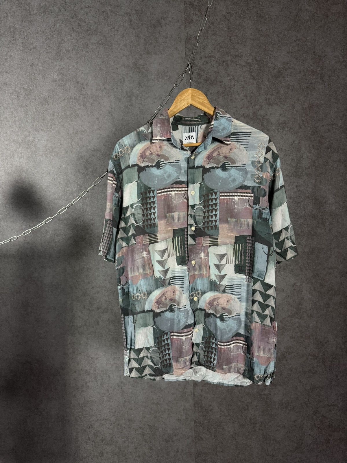 Zara Zara Man art crazy hawaiian shirt Size US M / EU 48-50 / 2 - 1 Thumbnail