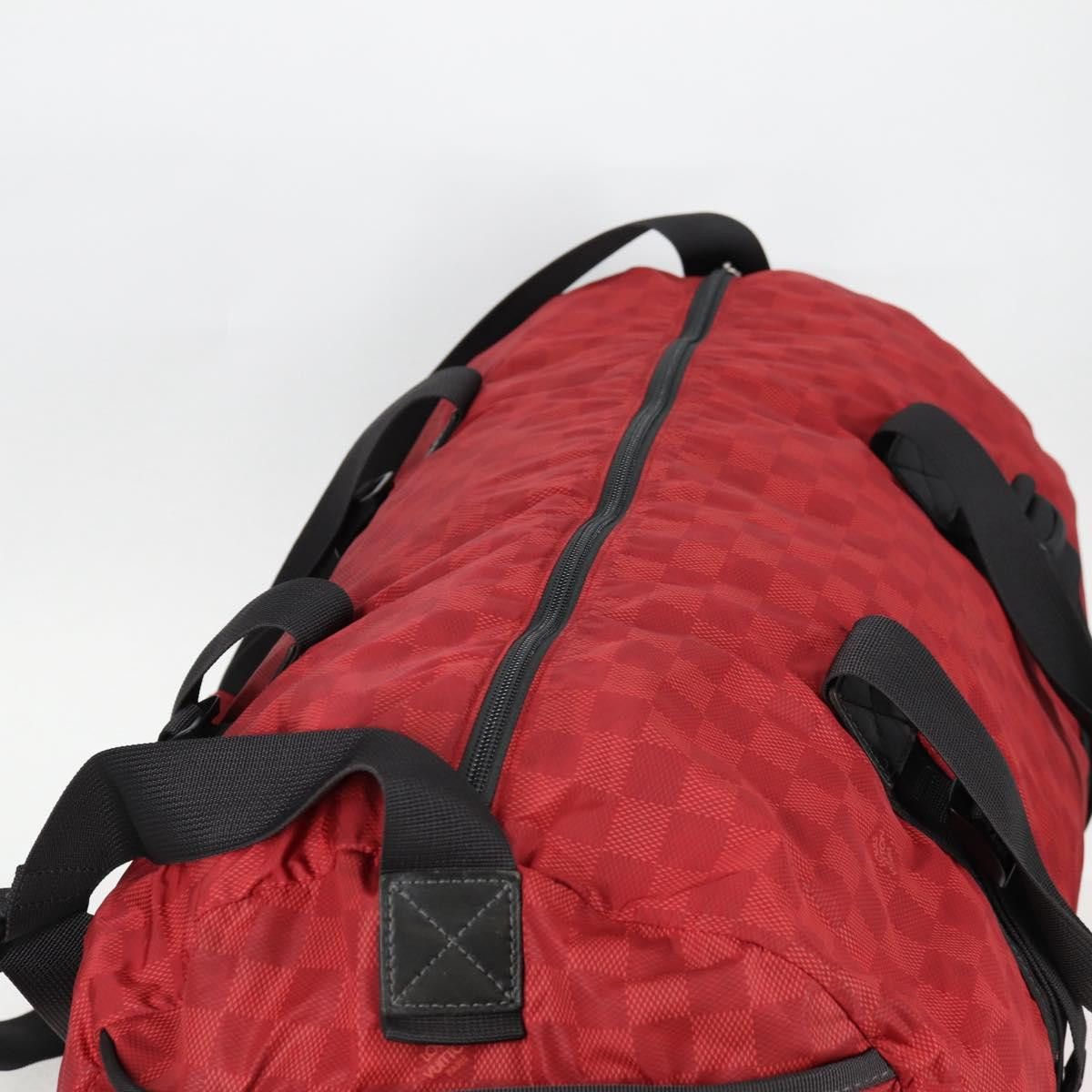 Louis Vuitton LOUIS VUITTON Damier Aventure Plat Ktical Boston Bag Red Size ONE SIZE - 6 Thumbnail