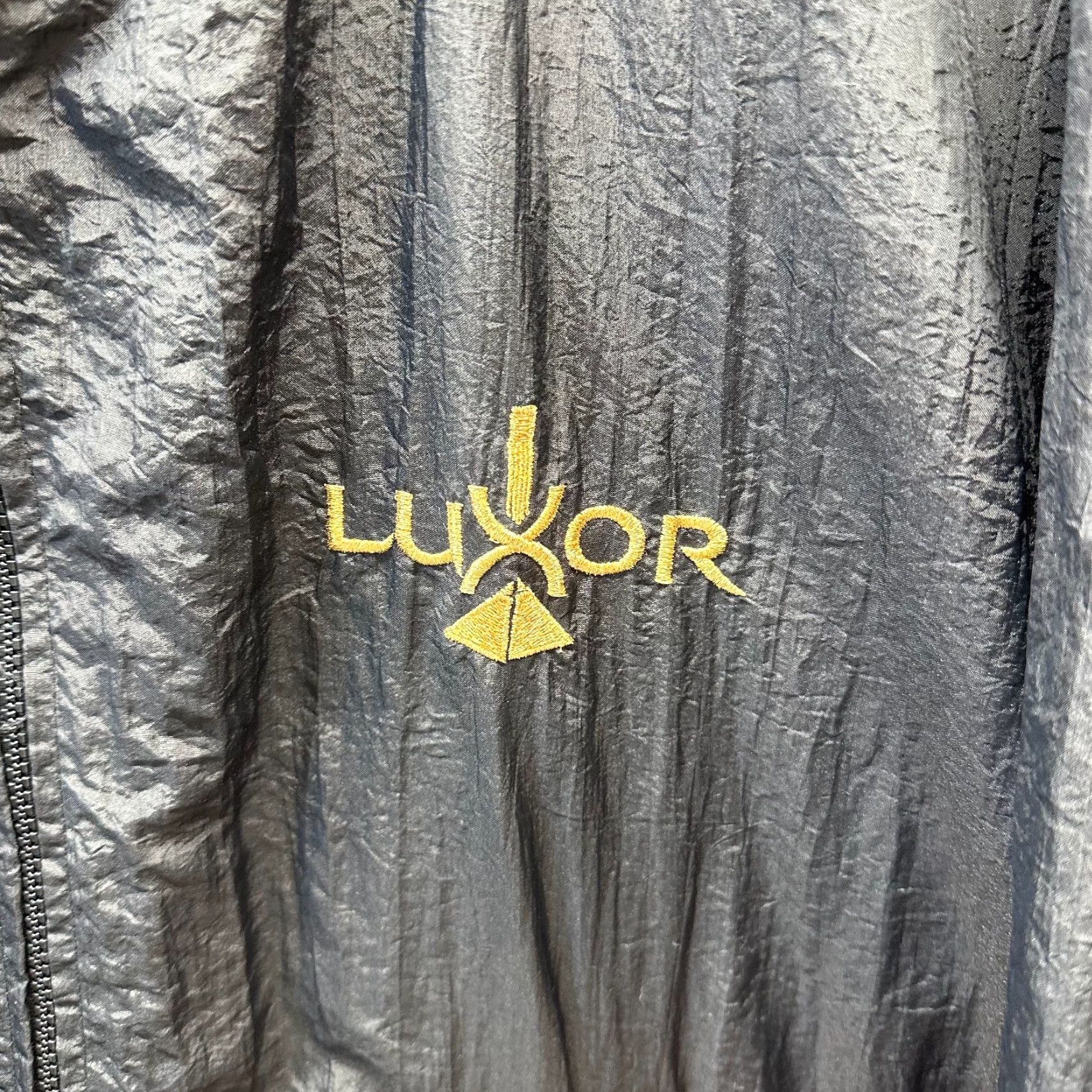 Vintage VINTAGE Luxor Jacket Mens Large Black Satin Bomber Made in USA Las Vegas 80s Size US L / EU 52-54 / 3 - 2 Thumbnail