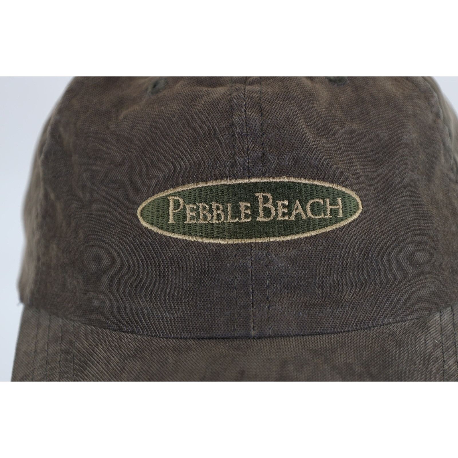 Vintage Vintage 90s Streetwear Faded Spell Out Pebble Beach Golf Hat Size ONE SIZE - 2 Thumbnail