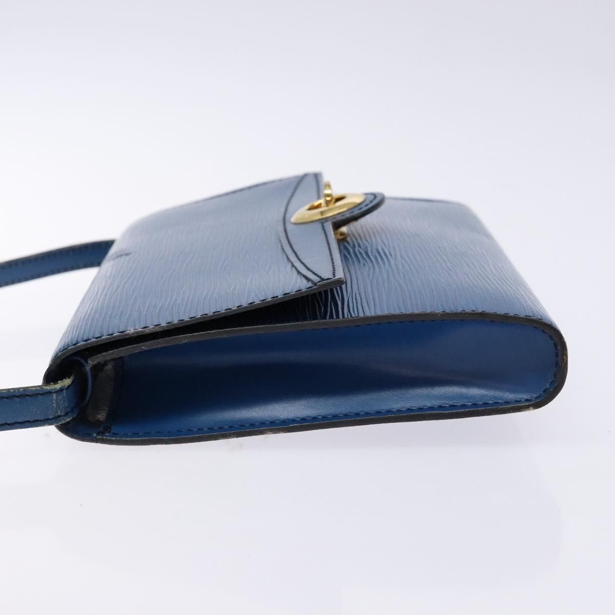 Louis Vuitton LOUIS VUITTON Epi Pochette Arche Shoulder Bag Blue M52575 Size ONE SIZE - 4 Thumbnail