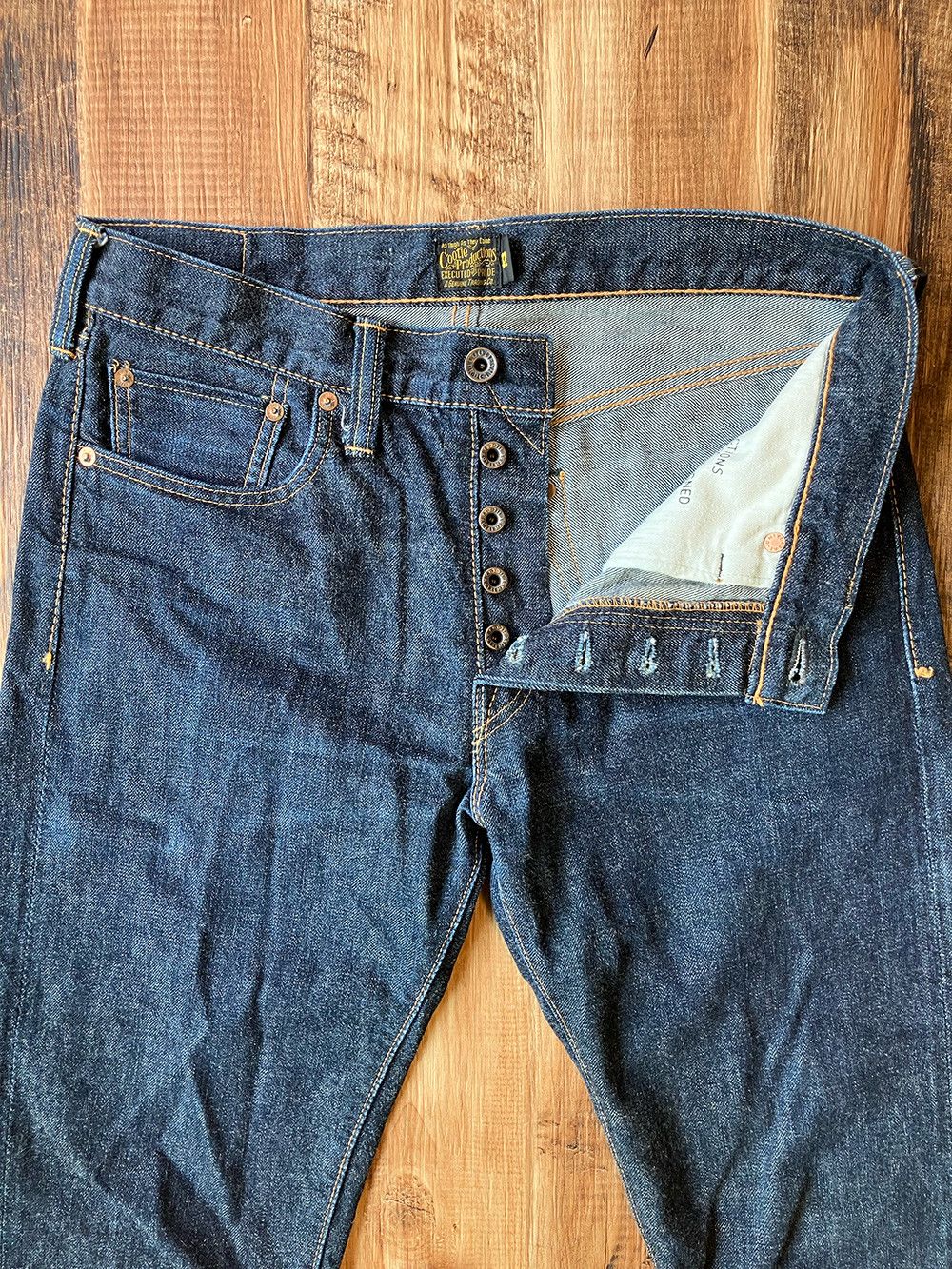 Japanese Brand COOTIE PRODUCTIONS W32 x L 31 Tapered Selvedge Jeans Size US 32 / EU 48 - 6 Thumbnail