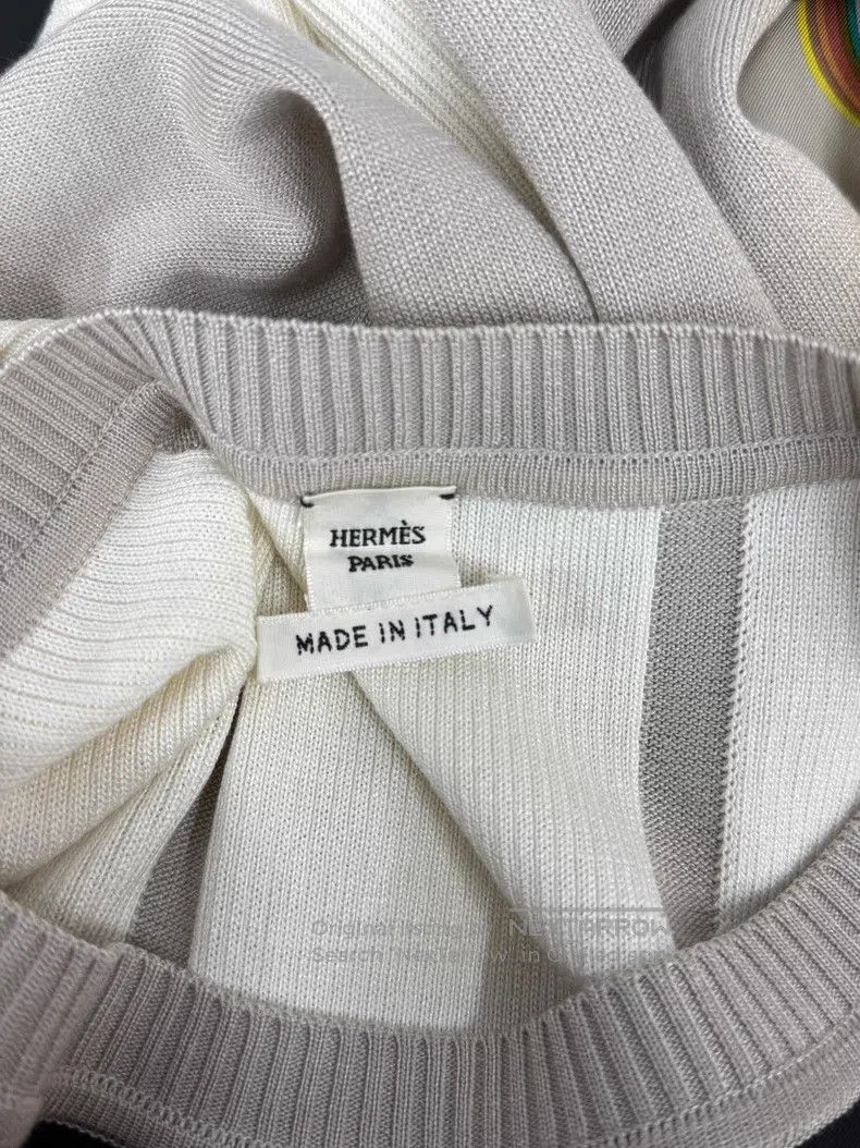 Hermes Hermes Silk and knit blend sweater Size XS / US 0-2 / IT 36-38 - 4 Thumbnail