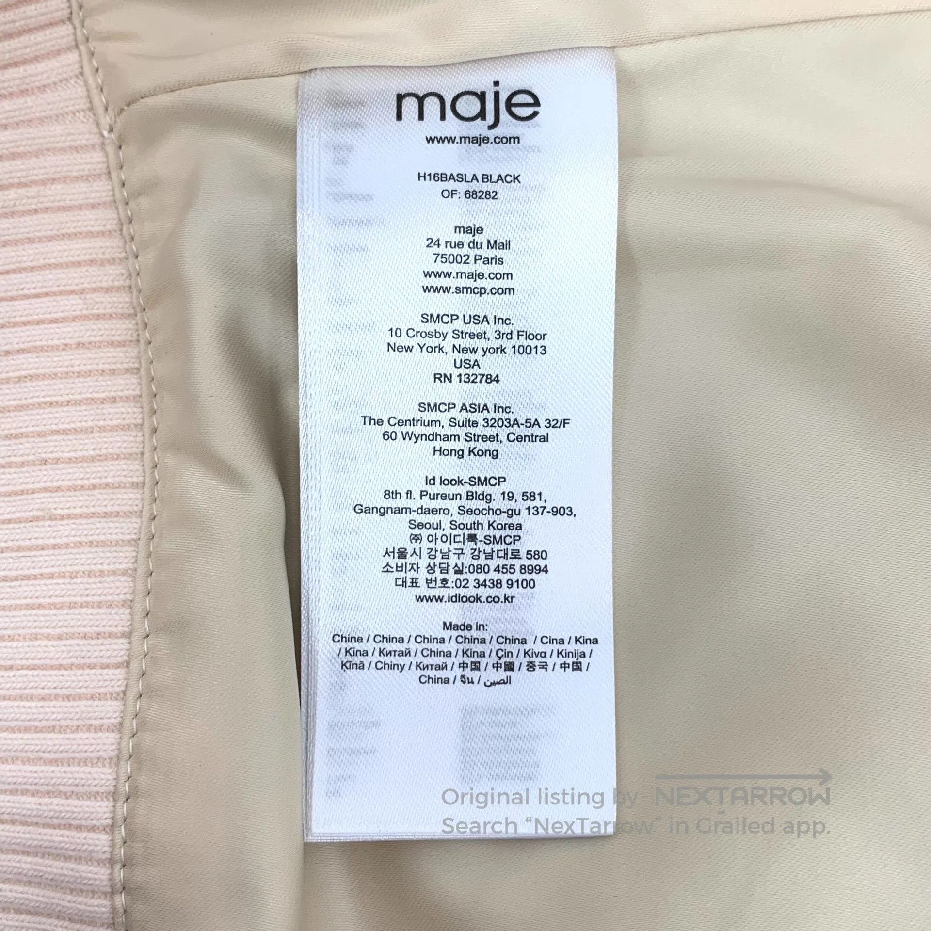 Maje maje Contrast Small Bird Floral Embroidered Stand Collar Z Size XS / US 0-2 / IT 36-38 - 7 Thumbnail