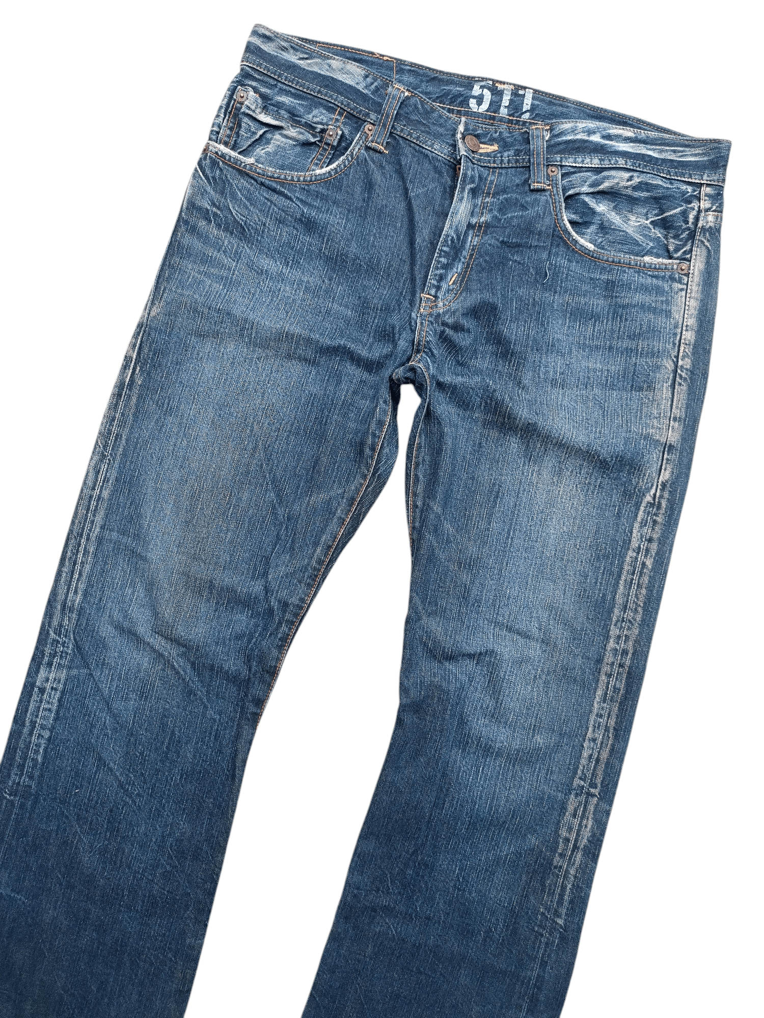 Edwin × Japanese Brand Flare💥Vintage 511 RV Edwin Japan Denim Size US 34 / EU 50 - 8 Thumbnail