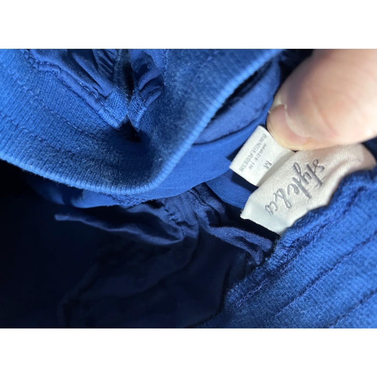 Style & Co Style&Co Mid Rise Pull On Comfort Waist Cuffed Utility Pant Winter Medium Blue Womens Pants Straight Leg Casual 26 In Seam ISBNN/A Size 32" / US 10 / IT 46 - 5 Thumbnail