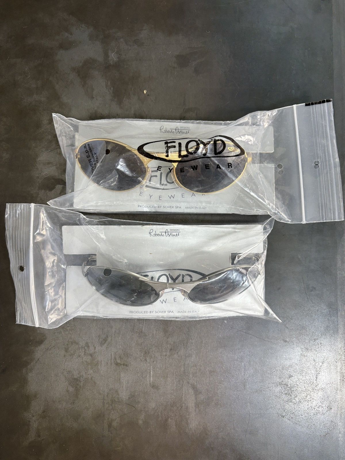 Vintage 2 Pairs of 1990s Vintage Sunglasses Floyd JPG Metal Chrome Size ONE SIZE - 4 Thumbnail
