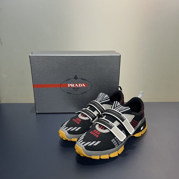 Double strap pradas clearance sneakers