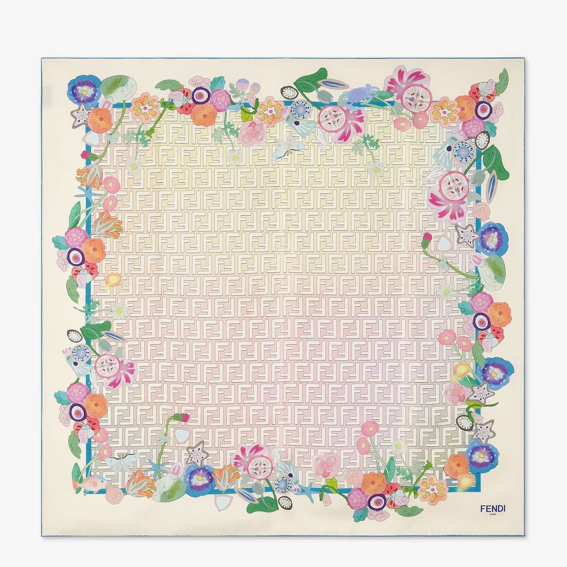 Fendi os11x0526 Size: OS / Silk Foulard in Multicolor Size ONE SIZE - 1 Preview