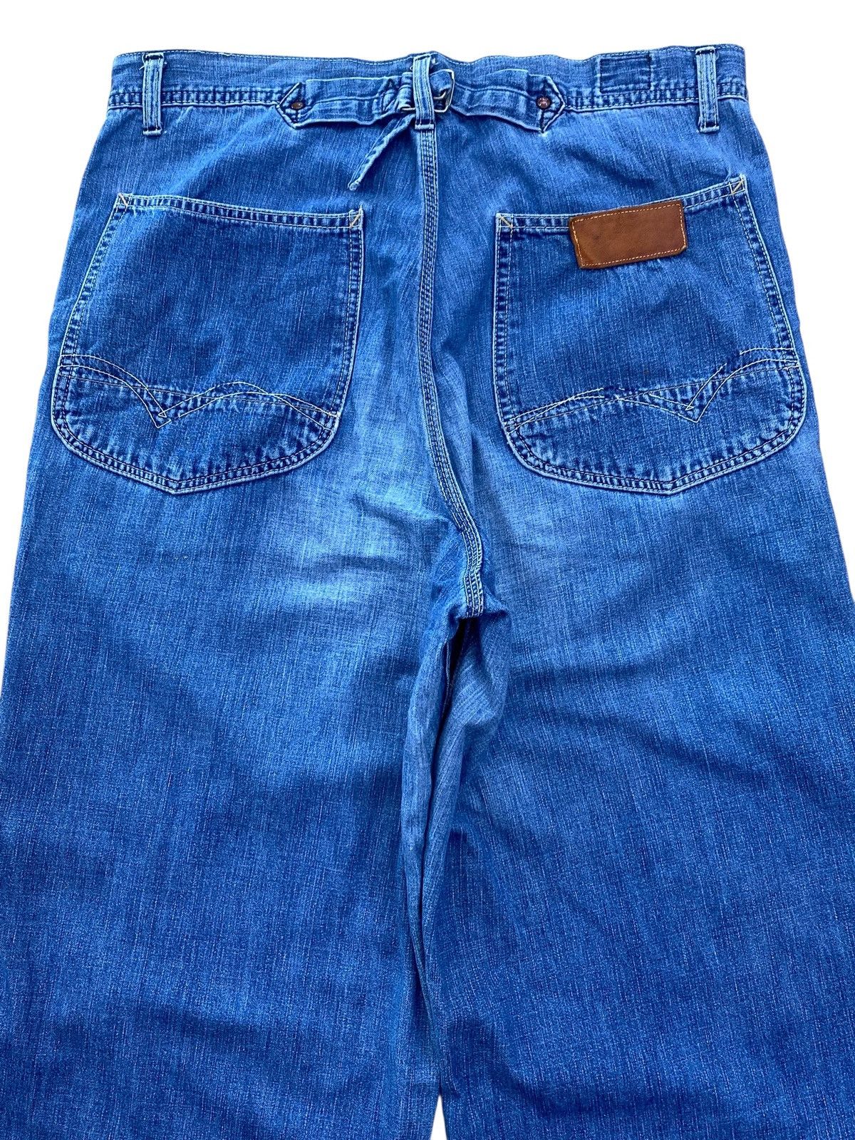 Other Japanese Brand Buckle Back Style Baggy Jeans Size US 33 - 4 Thumbnail