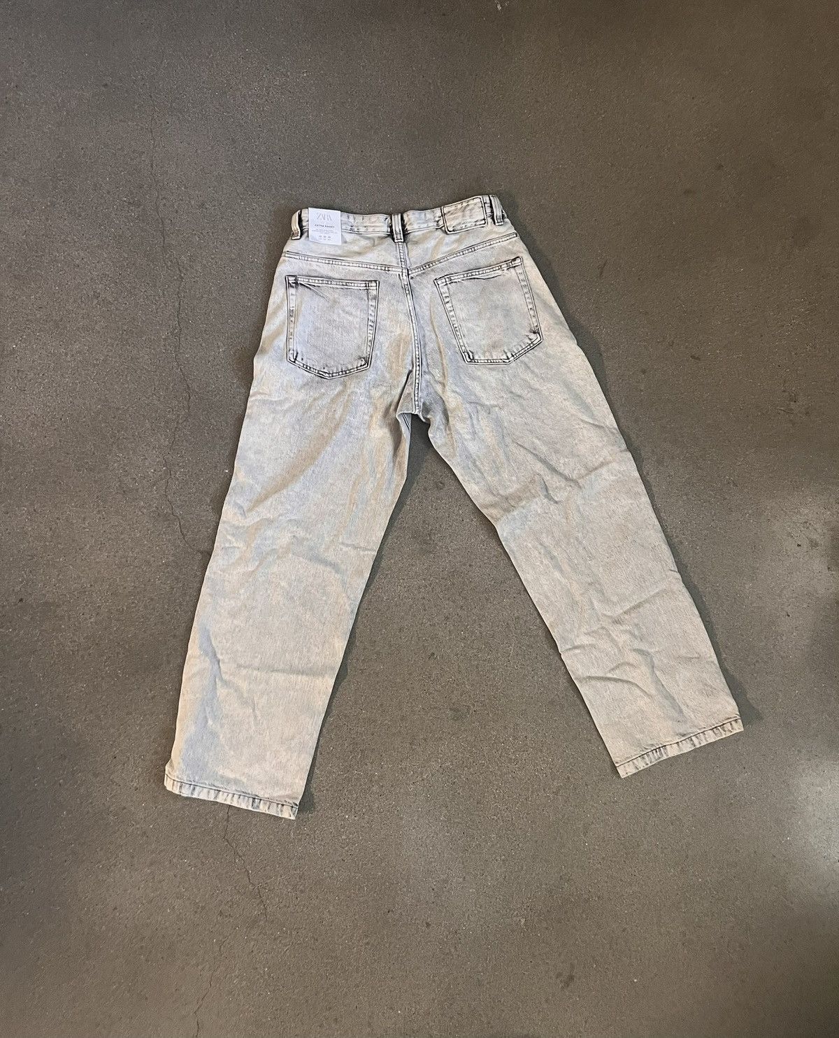 Zara Zara gray extra baggy jeans size 32 Size US 32 / EU 48 - 2 Thumbnail
