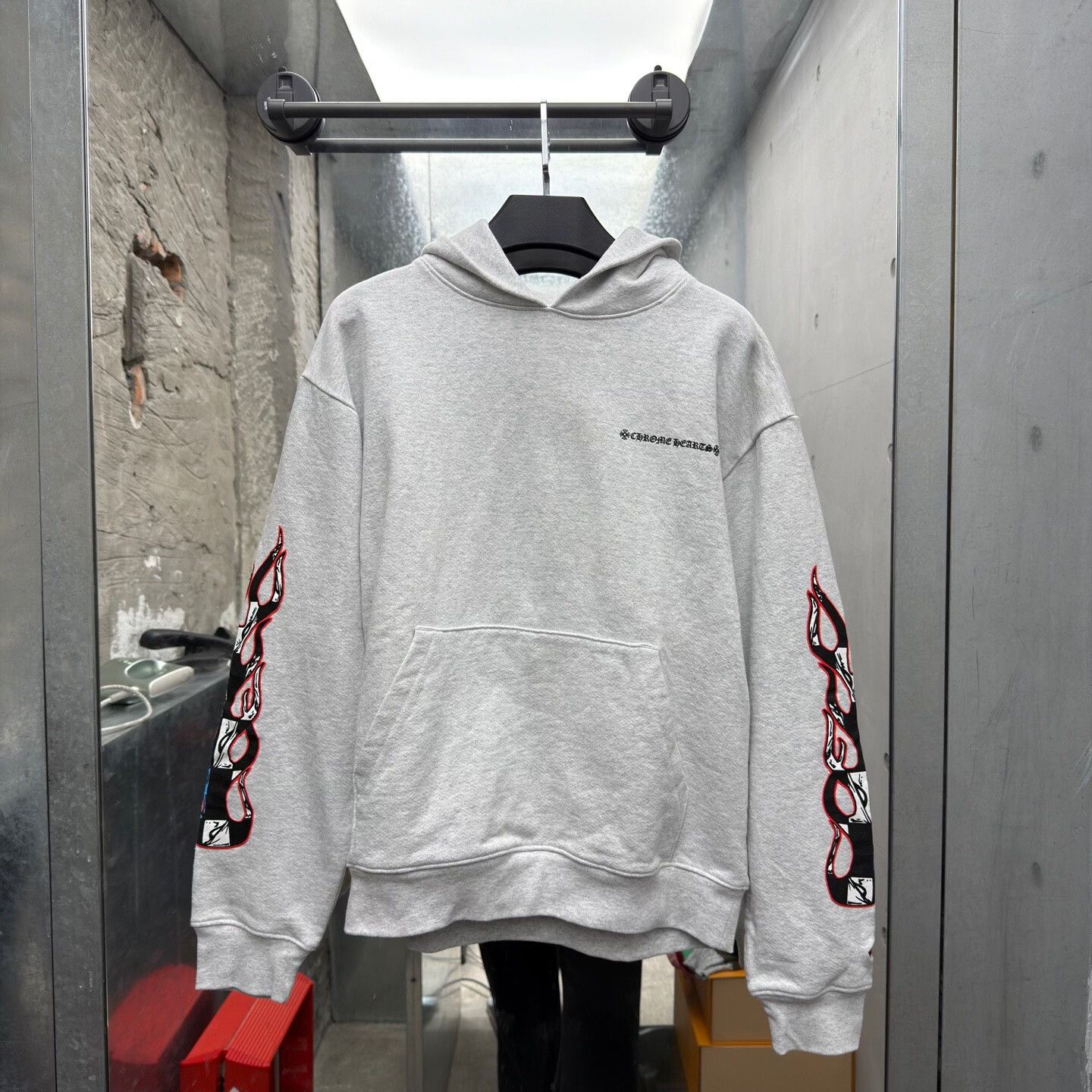 Chrome Hearts Chrome Hearts Collab Gray Hoodie M Men Size US M / EU 48-50 / 2 - 1 Thumbnail