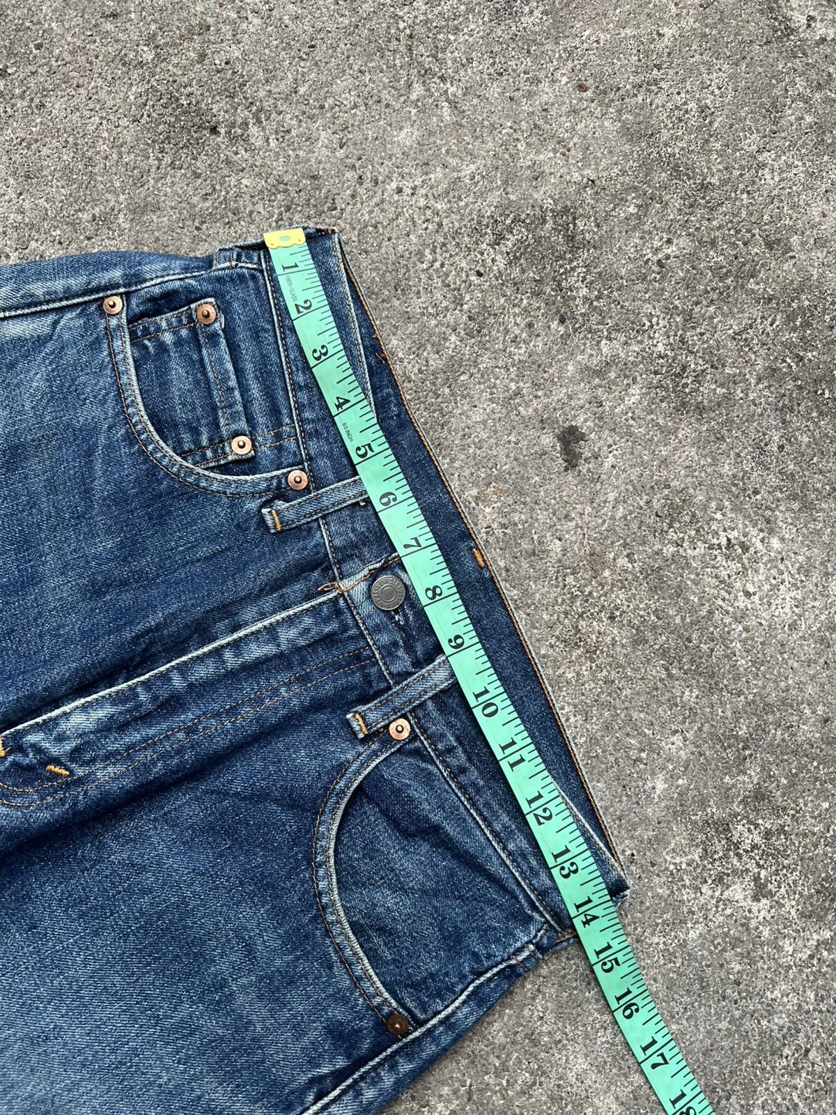 Levi's Vintage 90’s Levis 504Z Big E Selvedge Distressed Jean Size US 28 / EU 44 - 3 Thumbnail
