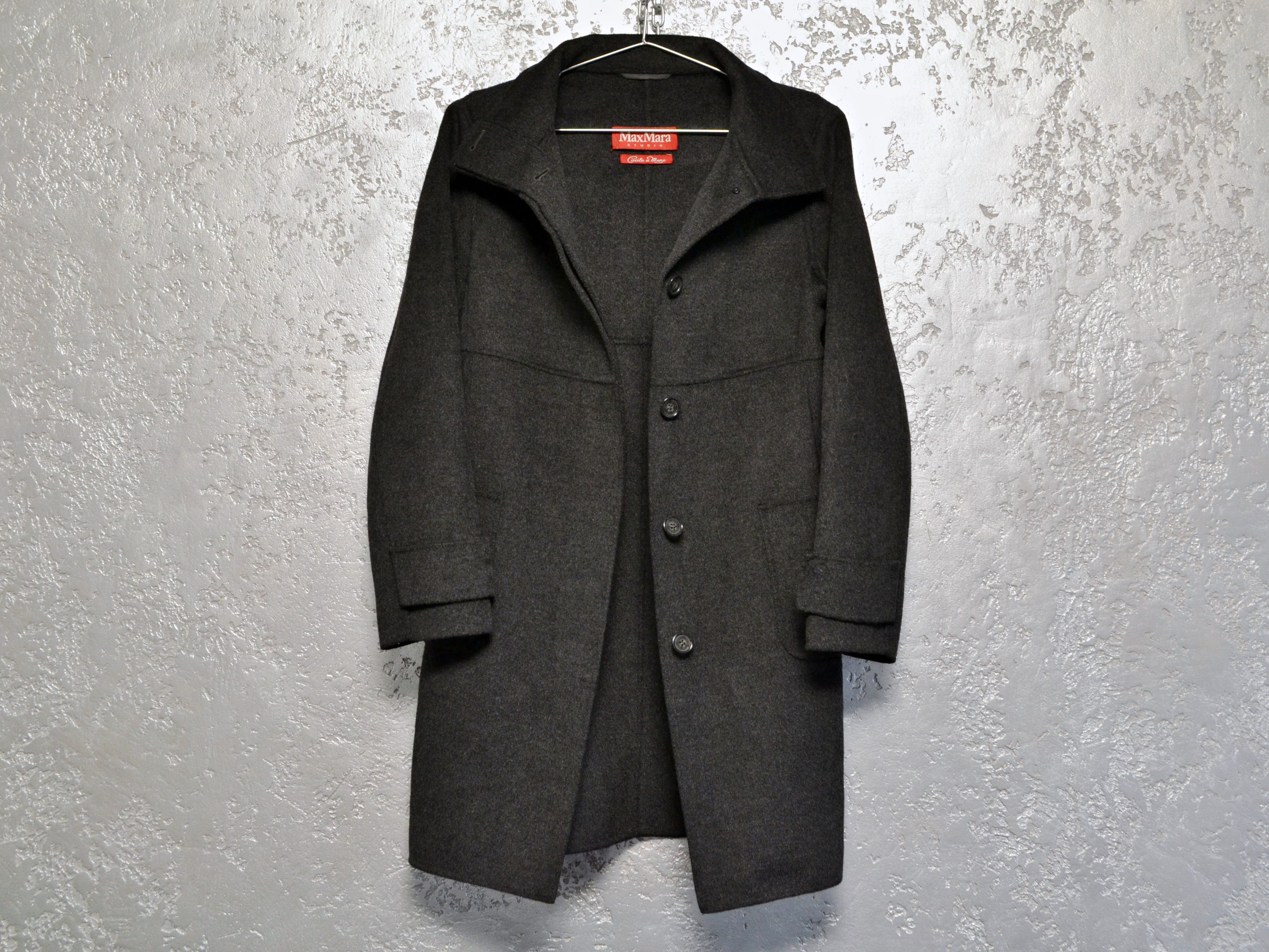 Max Mara Max Mara Studio Cucito A Mano Angora Rabbit Wool Coat Size S / US 4 / IT 40 - 3 Thumbnail