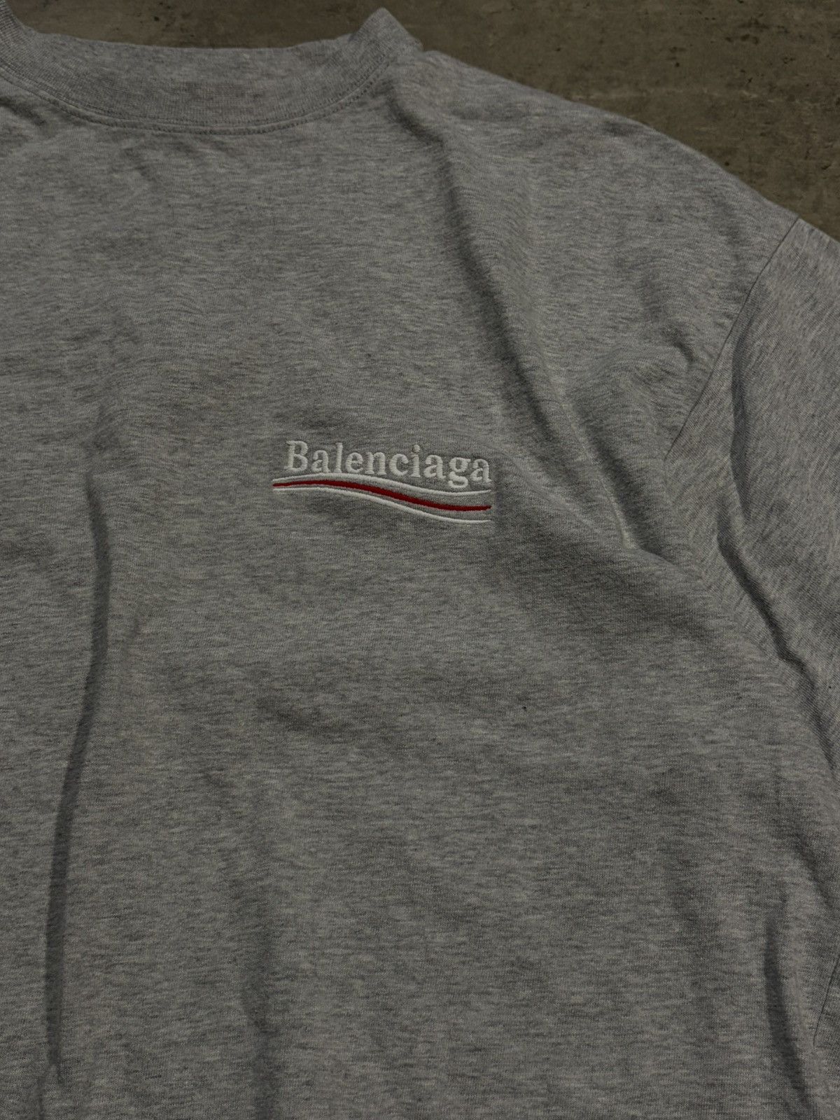 Balenciaga balenciaga campaign embroidered logo tshirt Size US XS / EU 42 / 0 - 2 Thumbnail
