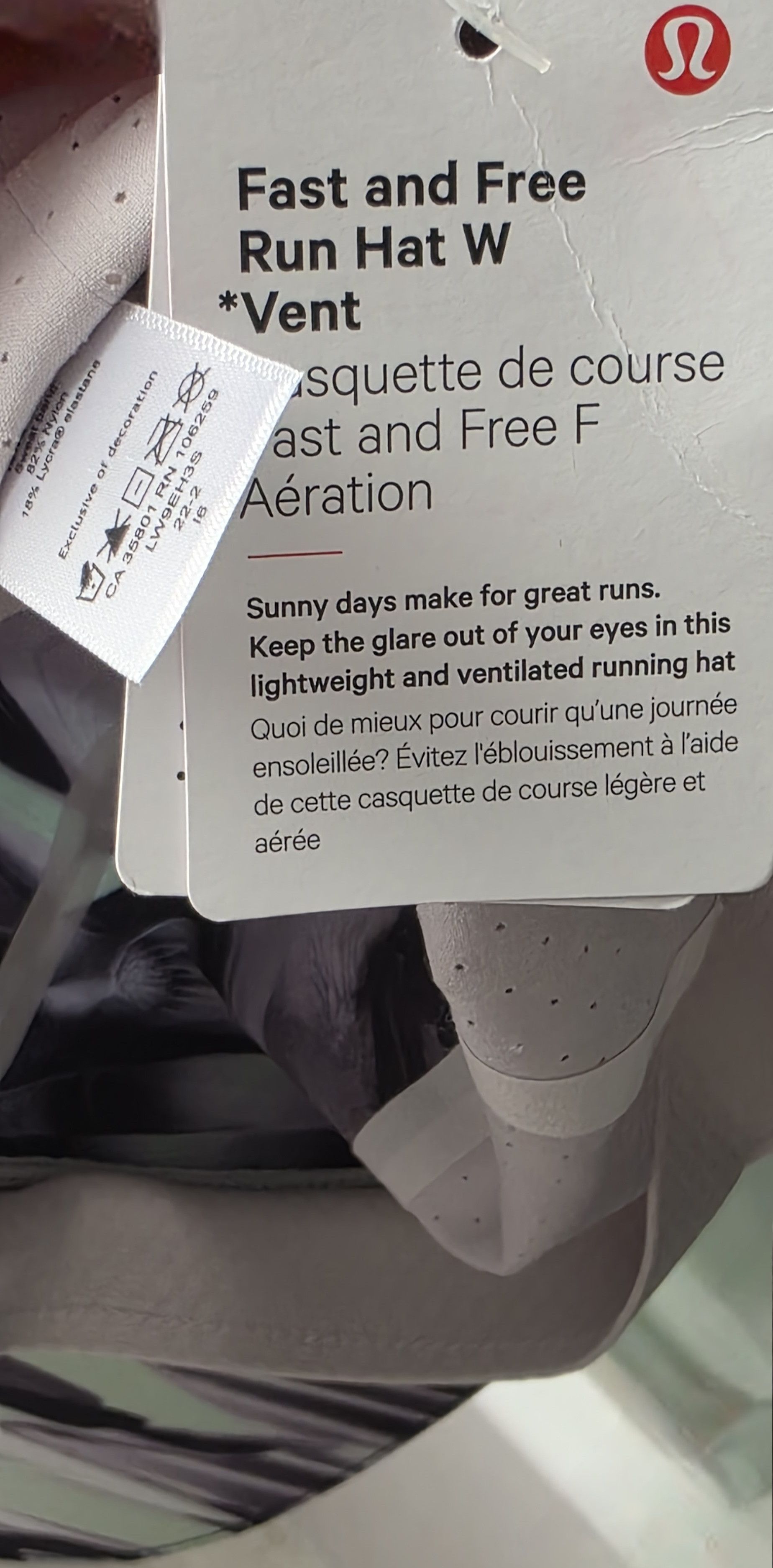 Lululemon NWT Lululemon Fast Free Running Hat Vent Paint Glide Multi Size ONE SIZE - 4 Thumbnail