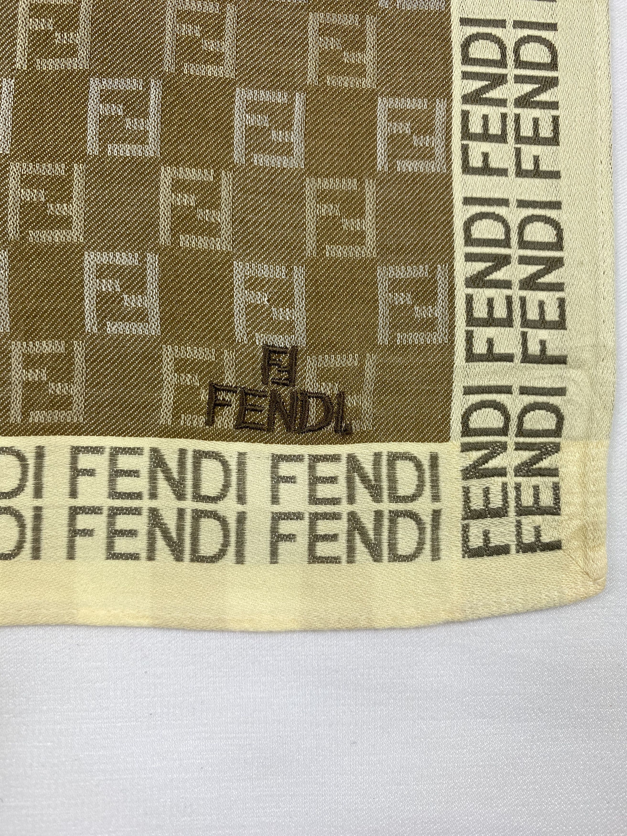 Vintage Vintage Fendi Handkerchief / Bandana / Neckerchief A1131 Size ONE SIZE - 5 Thumbnail